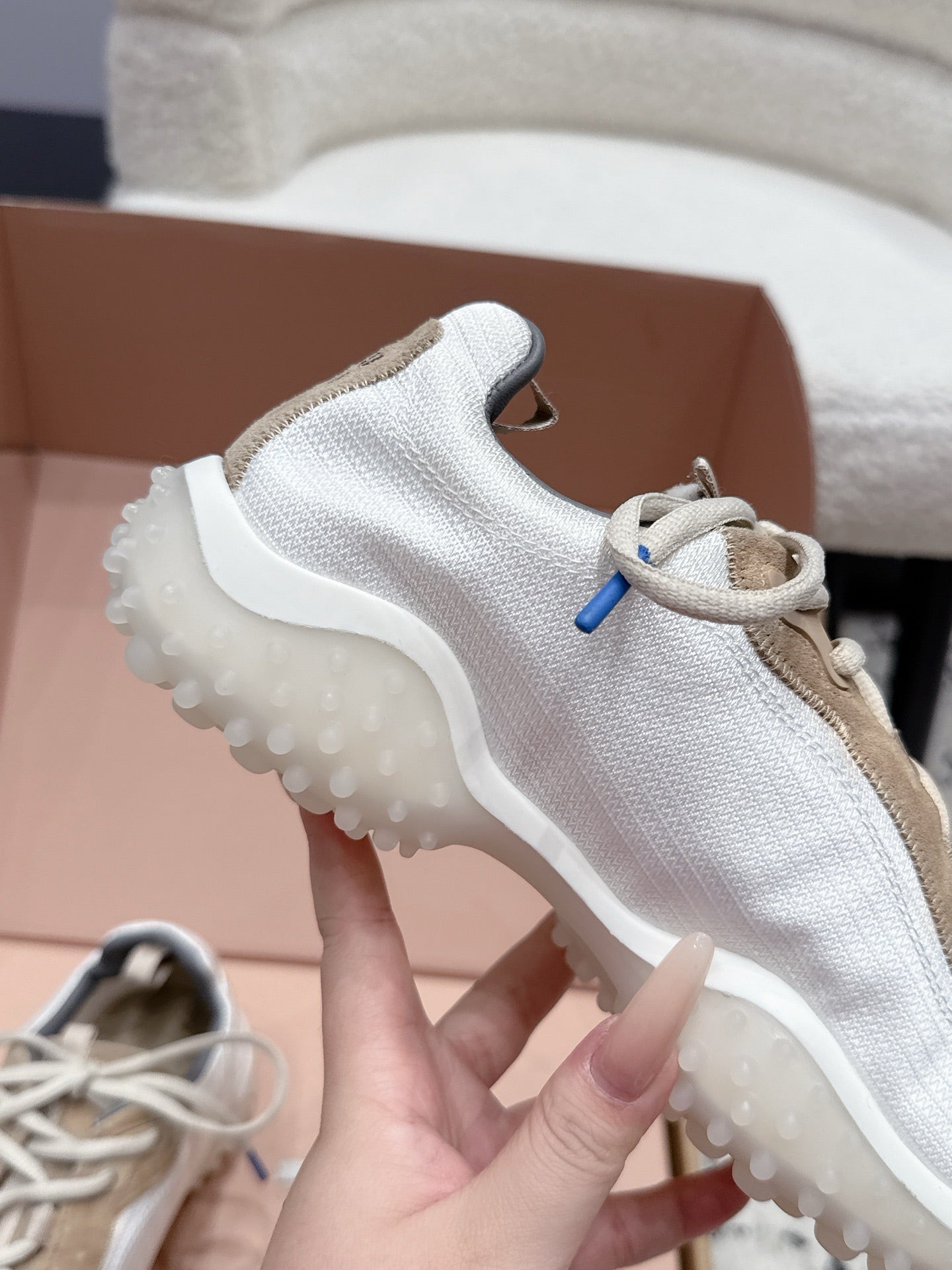 Miumiu 2026 Bubble Sneaker Technical Fabric And Suede 955019