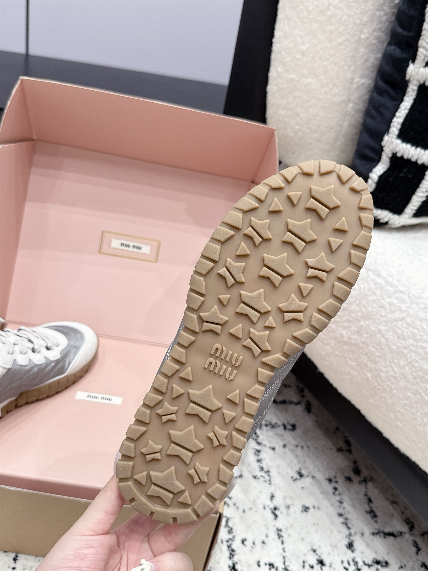 Miumiu 2026 Tyre Sneakers Fabric Suede 955041