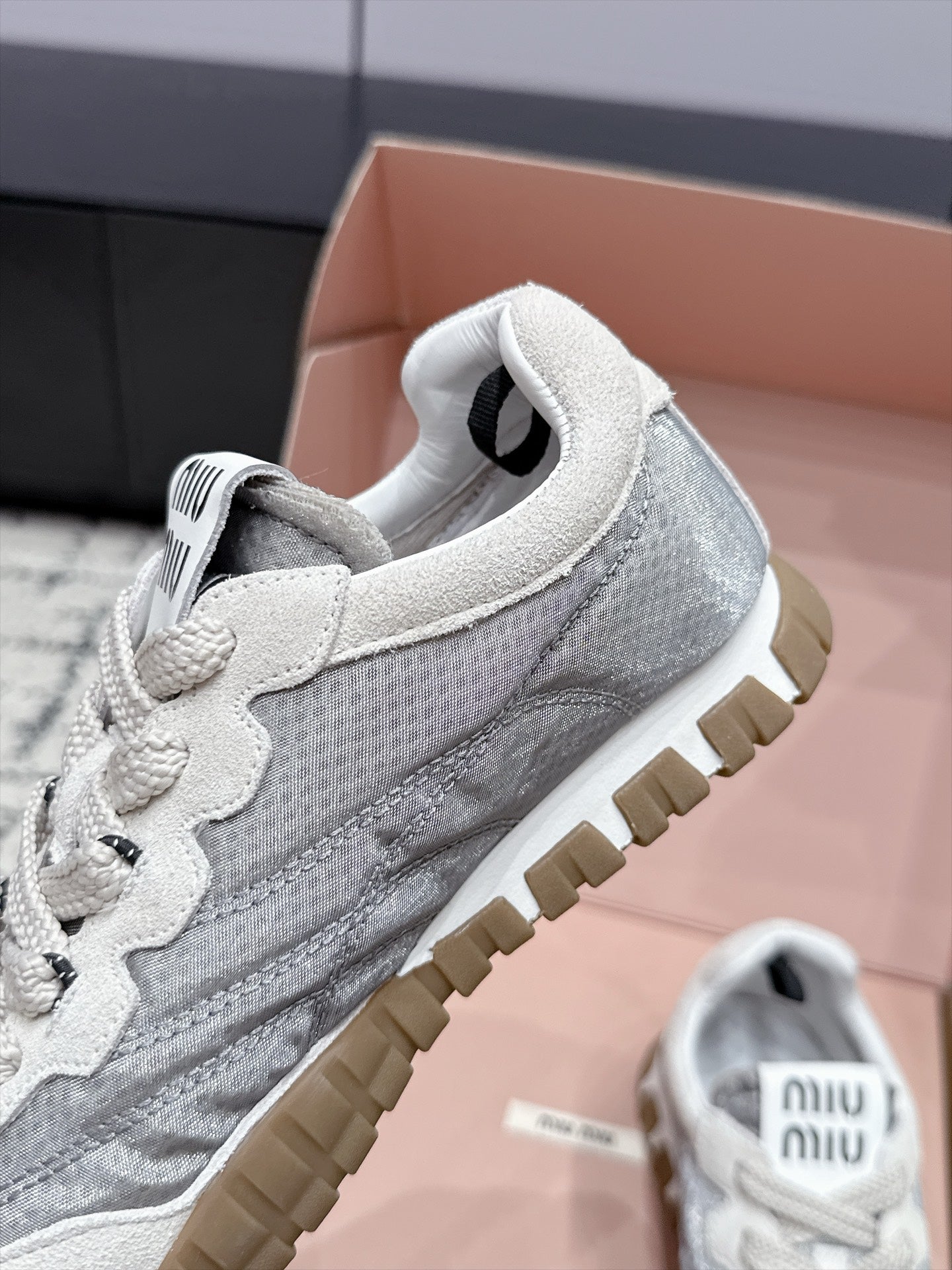 Miumiu 2026 Tyre Sneakers Fabric Suede 955041