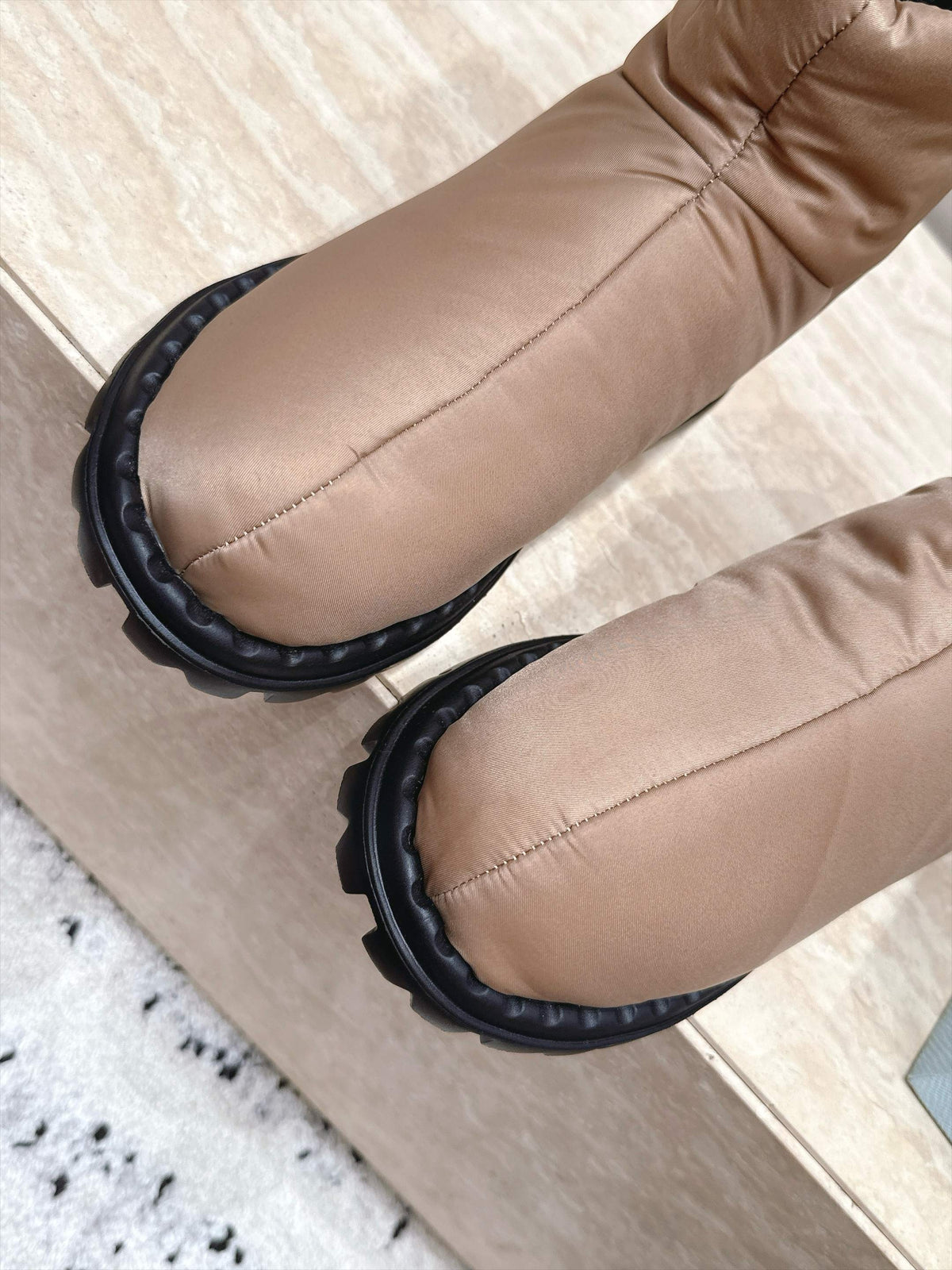 Prada 2026 Ankle Boots Waterproof Fabric 180389
