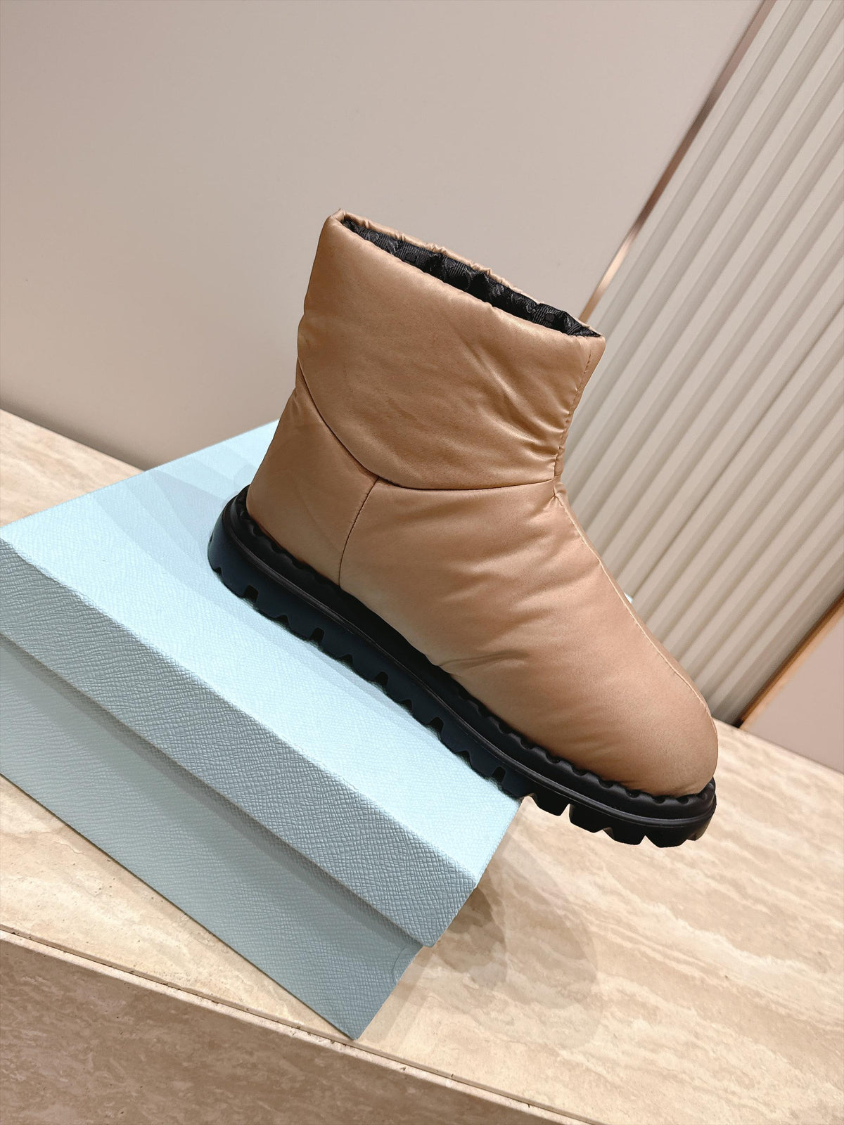 Prada 2026 Ankle Boots Waterproof Fabric 180389