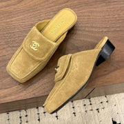Chanel 2026 Double C Buckle Square Toe Mule 857282