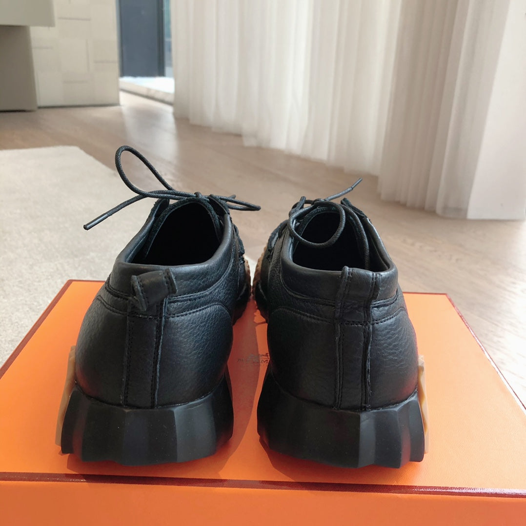 HM Men's Increase Sneaker Black Cowhide 204375