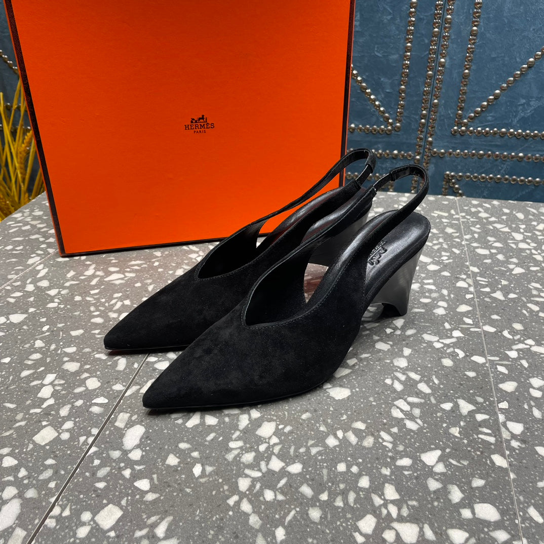 HM Intime 70 Pump Black Suede 962931