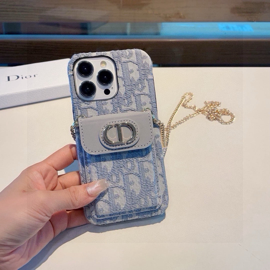 Dior Card Holder Crossbody Phone Case 393853