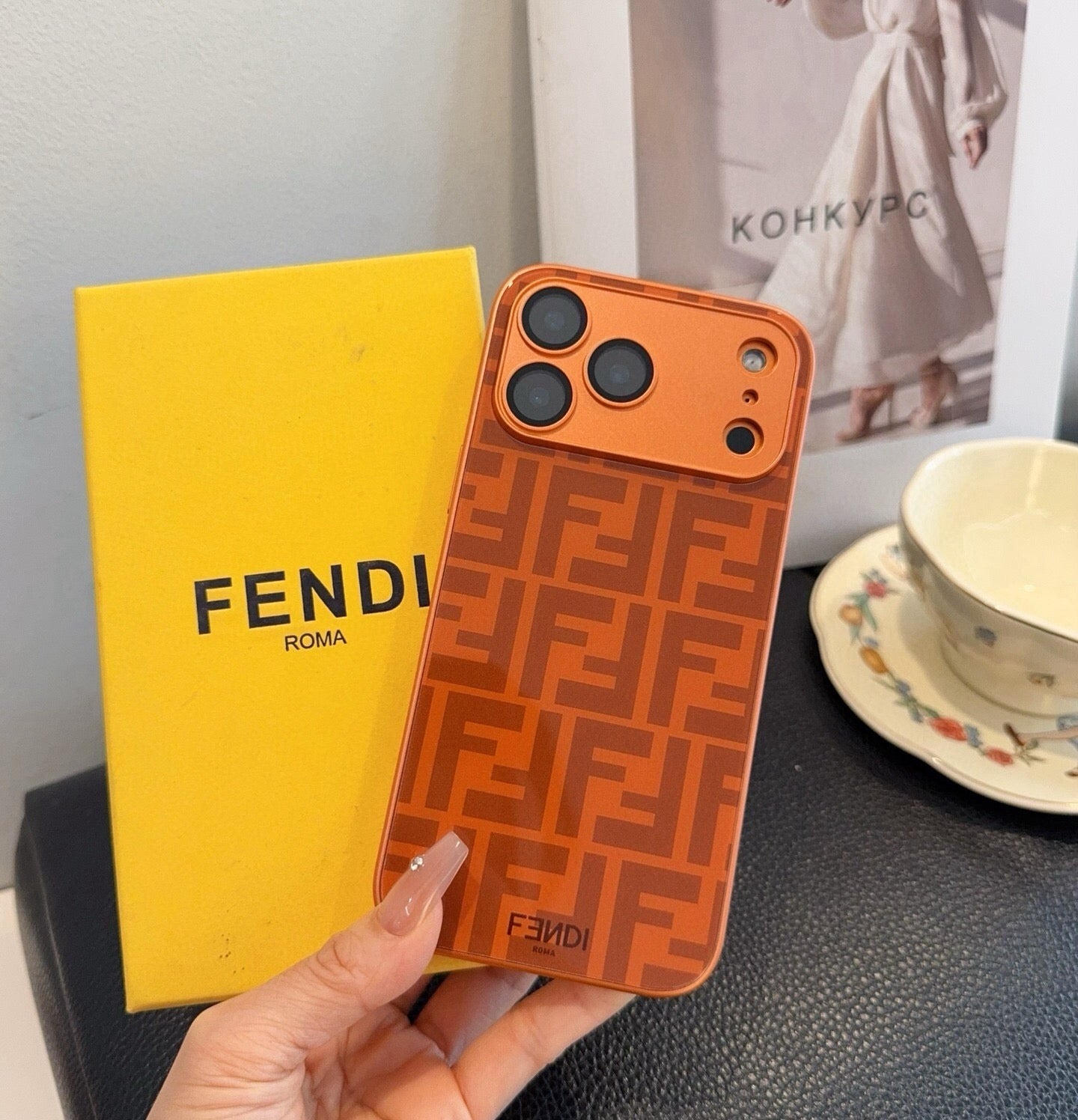 Fendi FF Monogram Card Holder Phone Case 400368