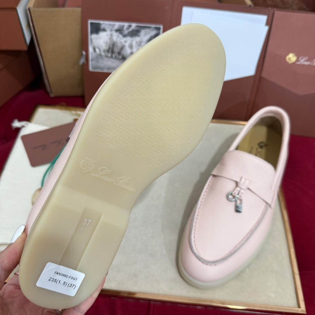 LP 25C Summer Charms Walk Loafer Plum Flower Calfskin 212598