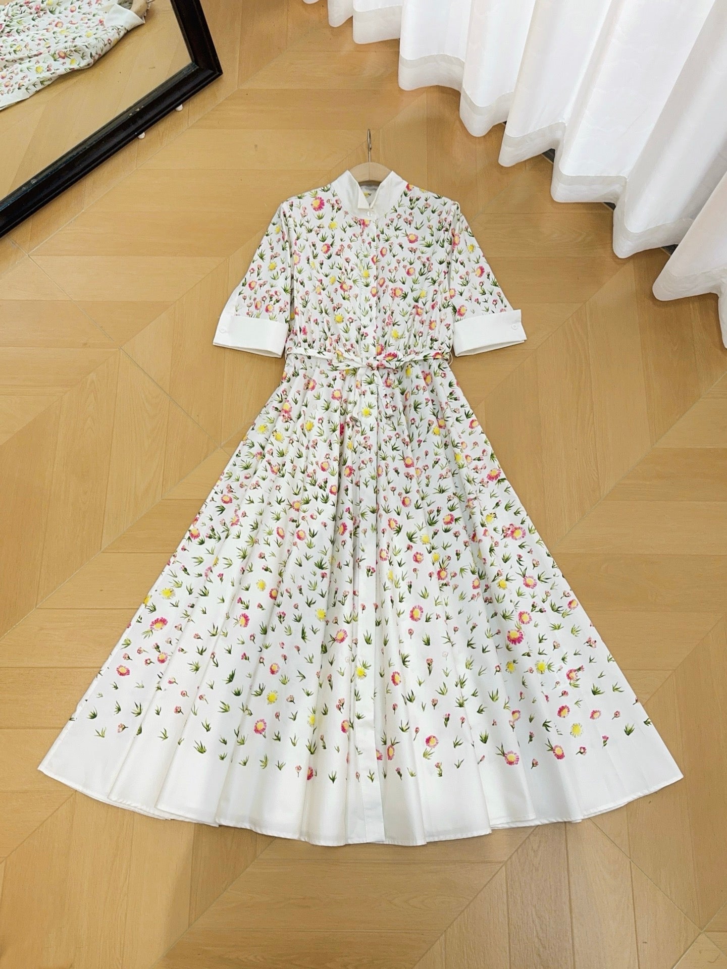 Dior 2026 Printed  Dress Cotton Poplin 571250