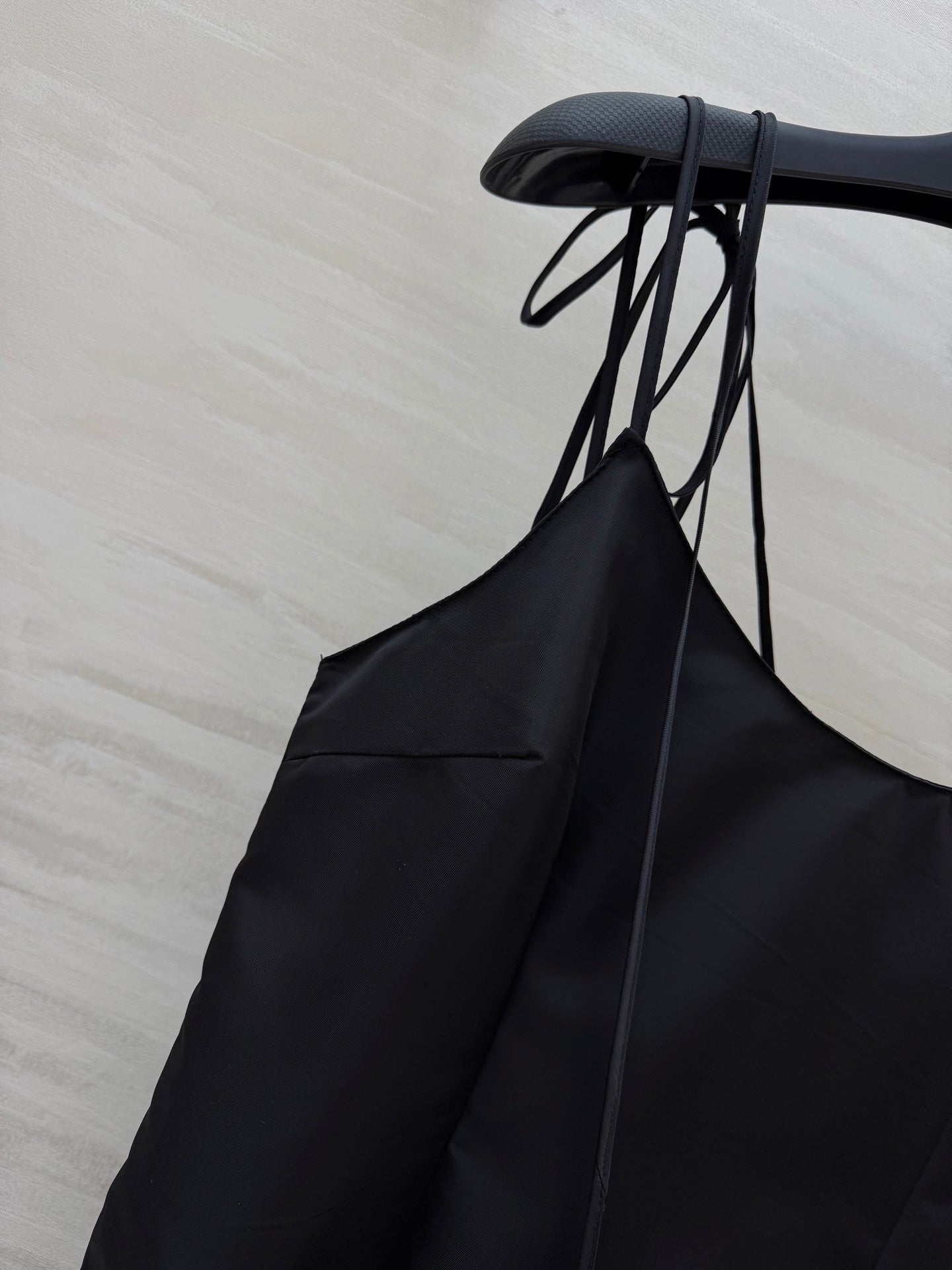 Prada 2026 Slip Dress Black Satin 358324