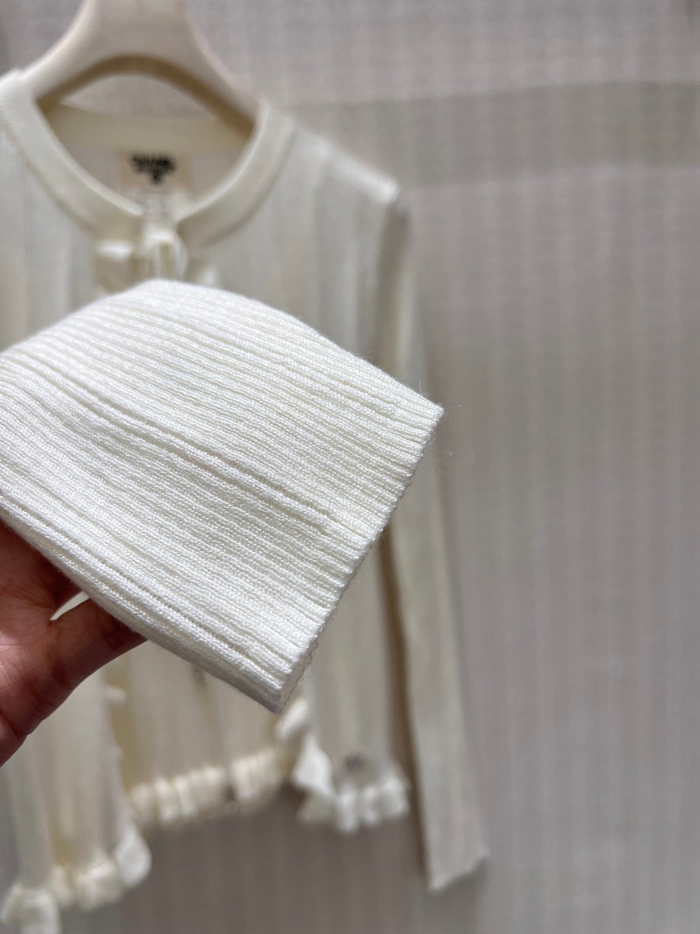 Chanel 2026 Two-piece Knit Set With Ruffled Details Cashmere 827627
