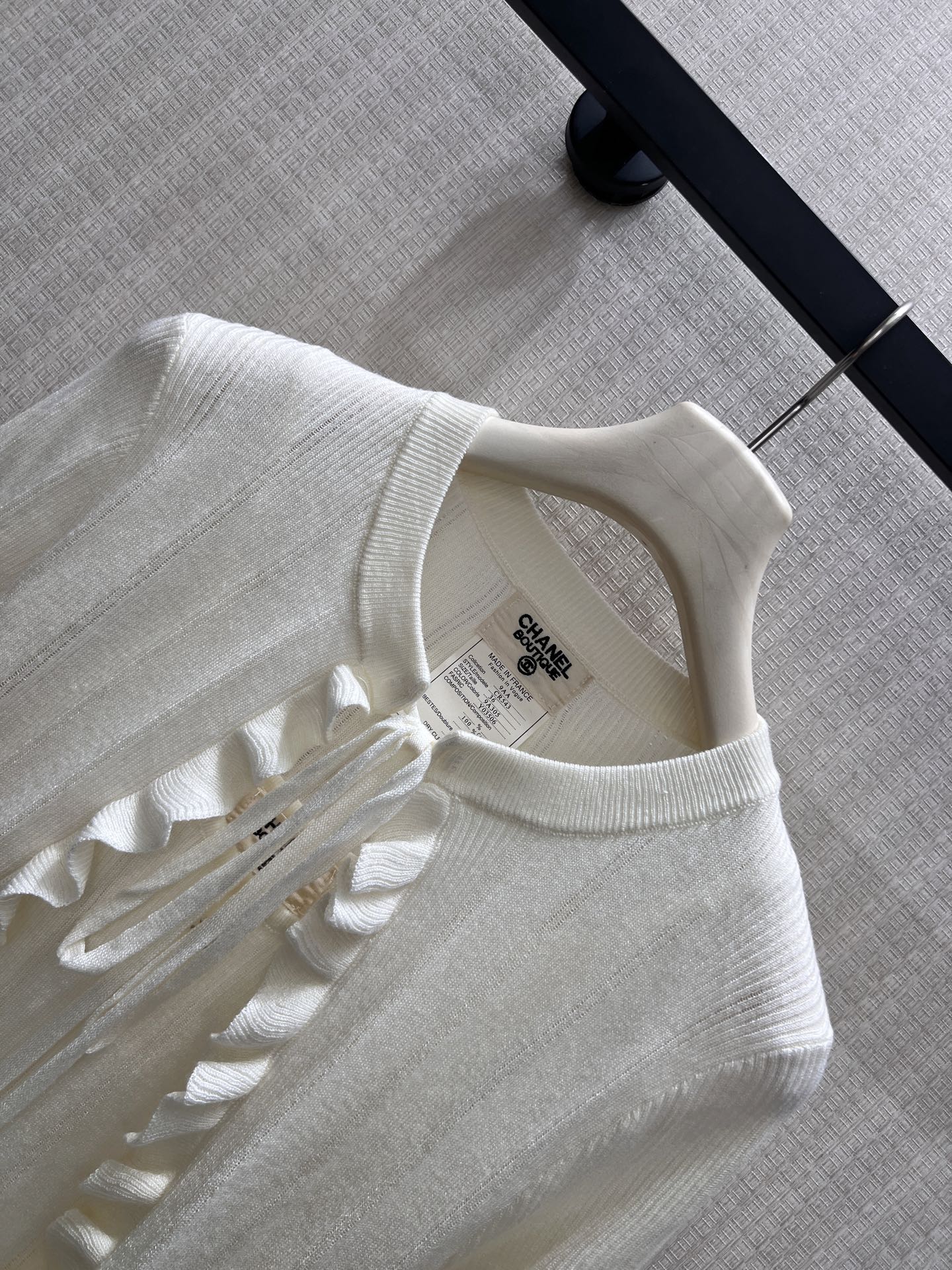 Chanel 2026 Two-piece Knit Set With Ruffled Details Cashmere 827627
