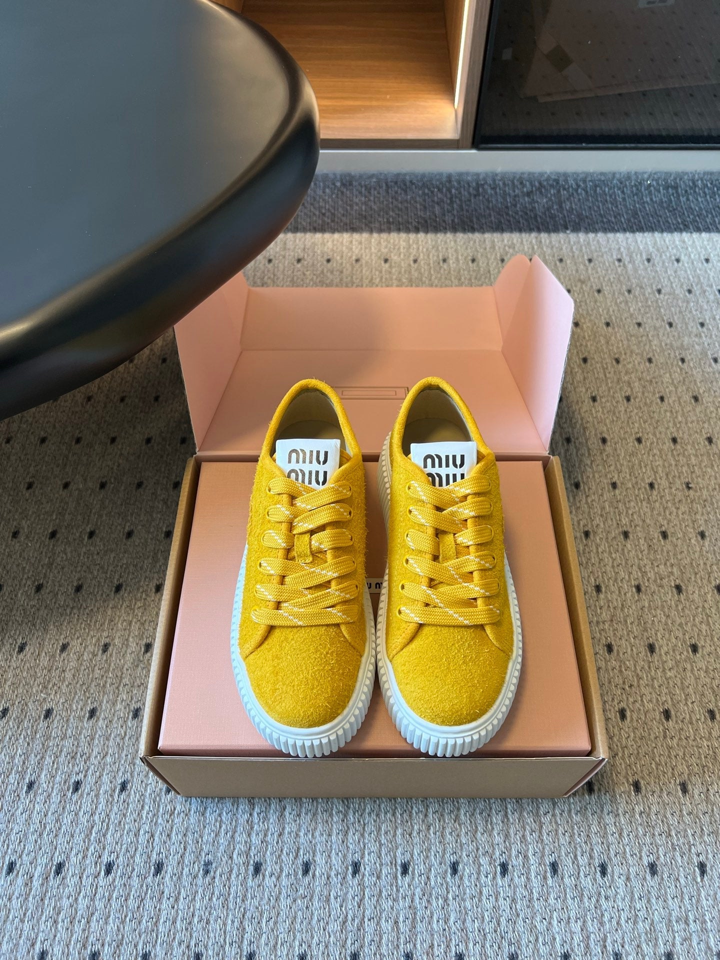 Miu Miu 2026 Platform Sneakers Suede 994227
