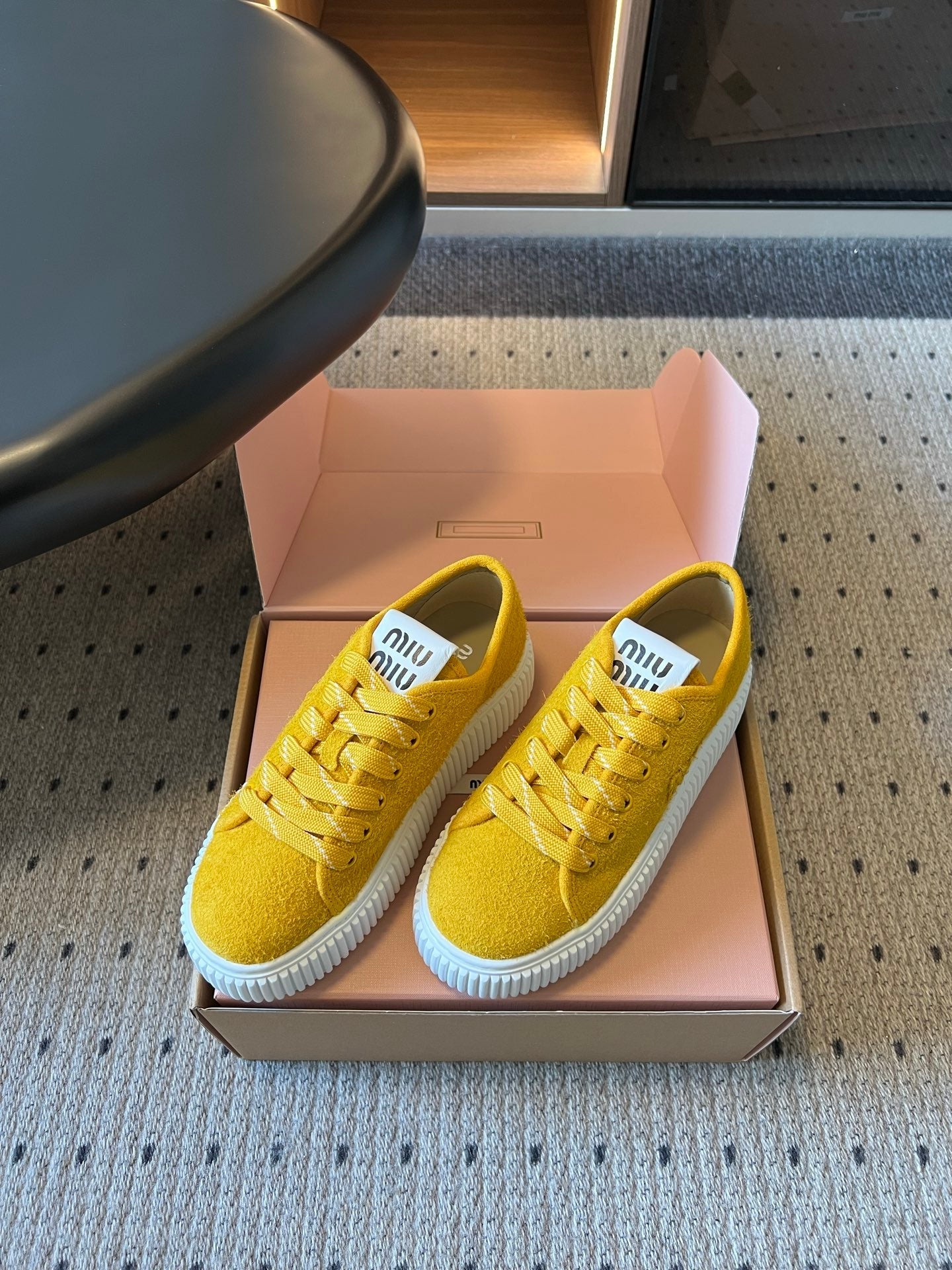 Miu Miu 2026 Platform Sneakers Suede 994227