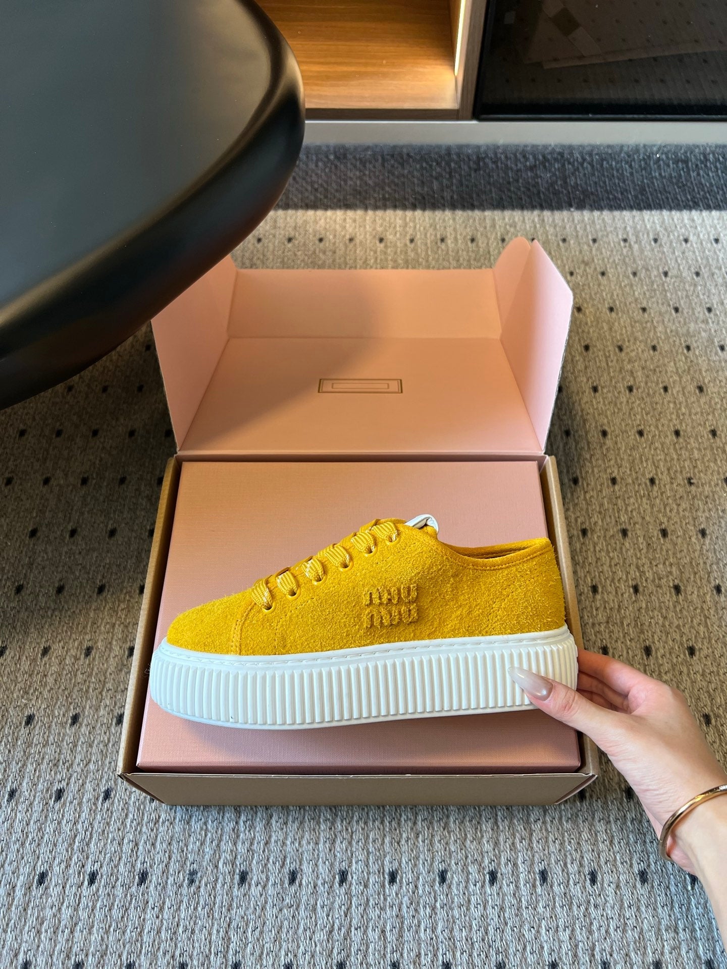 Miu Miu 2026 Platform Sneakers Suede 994227