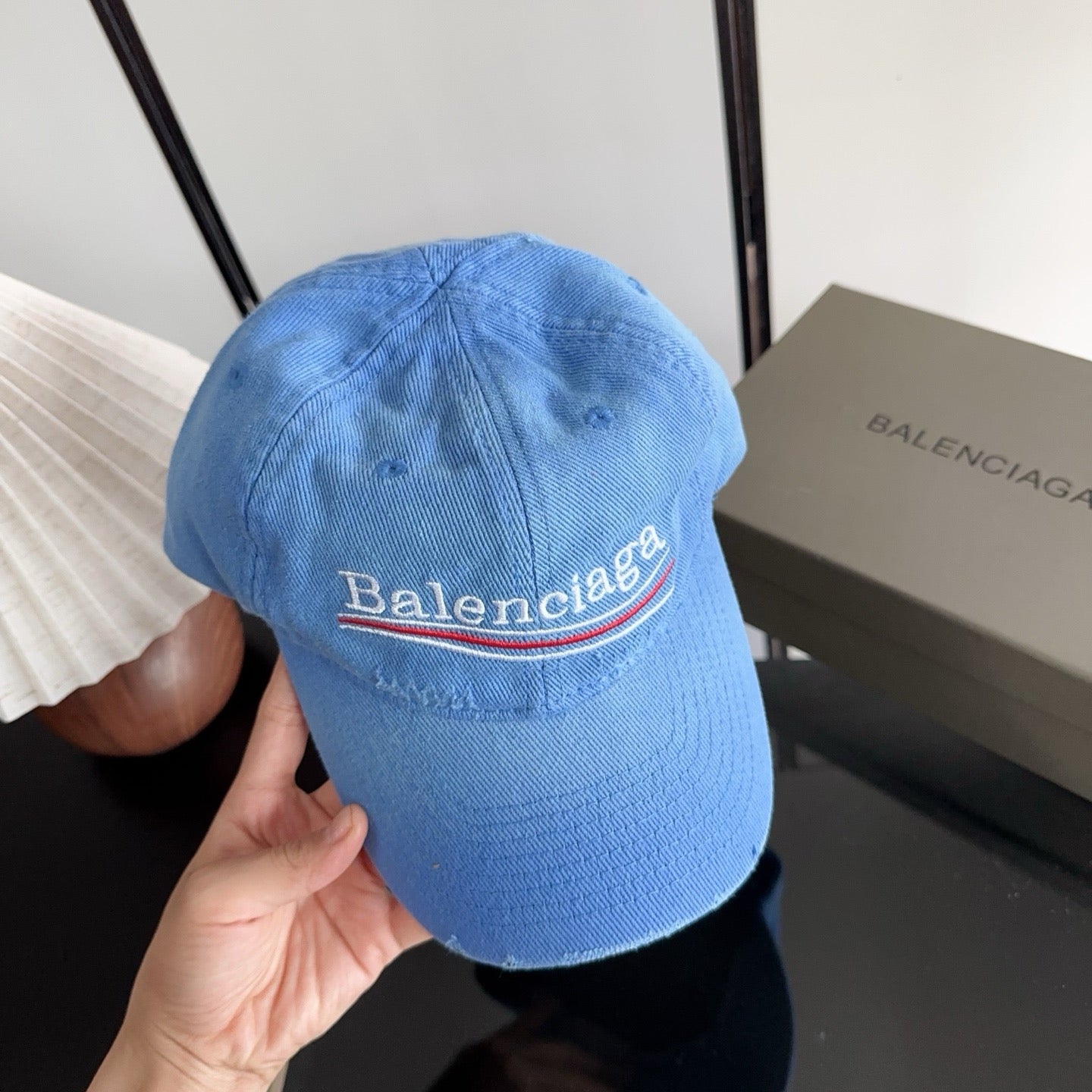 Balenciaga Baseball Cap with Embroidered Letters 412862