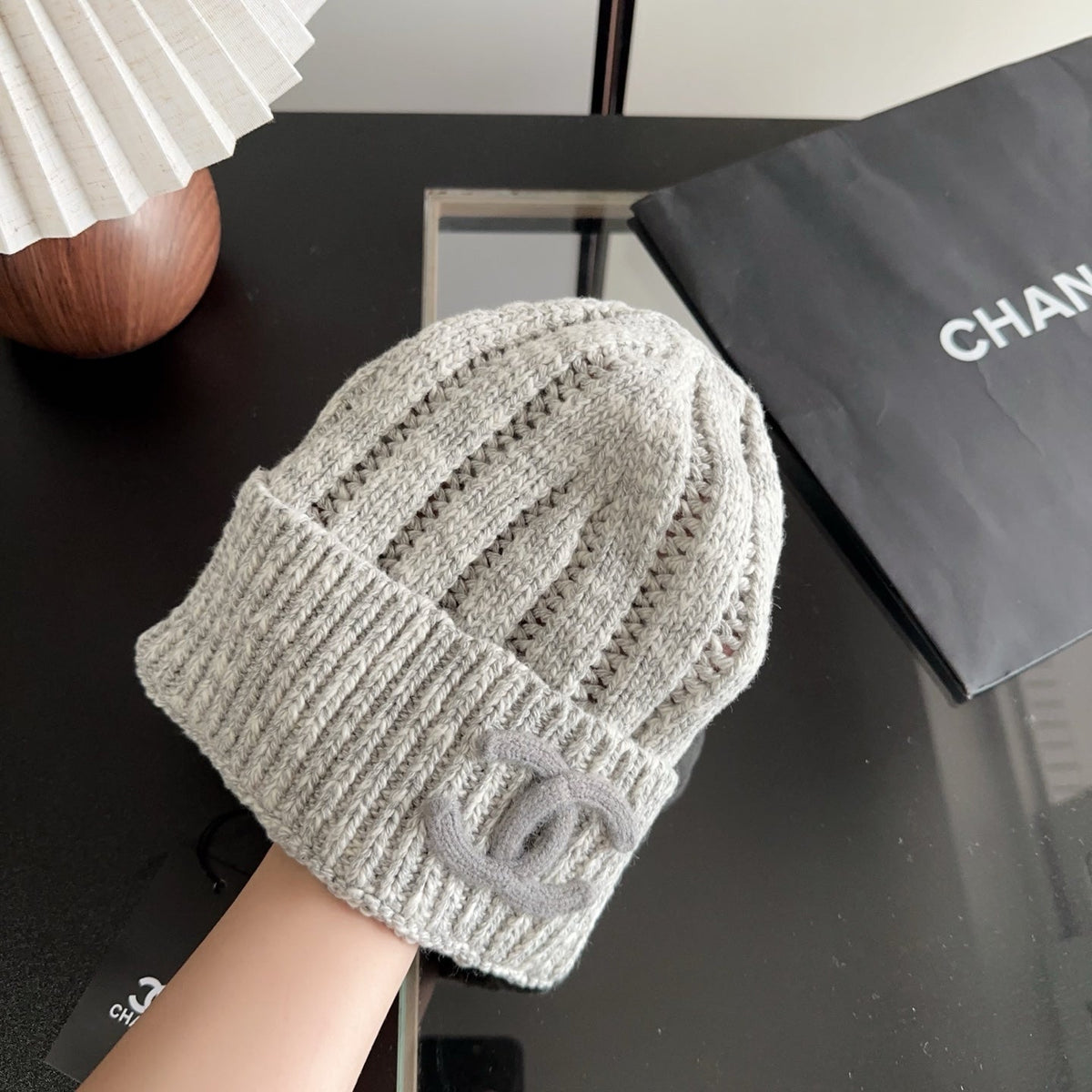 Chanel Wool Beanie Hat 512769
