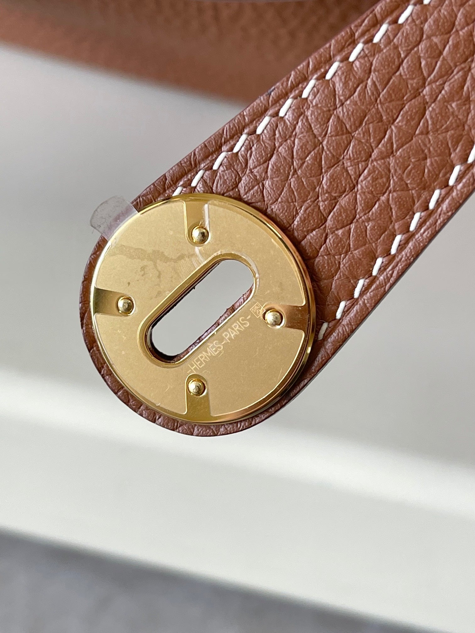 HM Mini Lindy 26cm Gold Clemence Leather