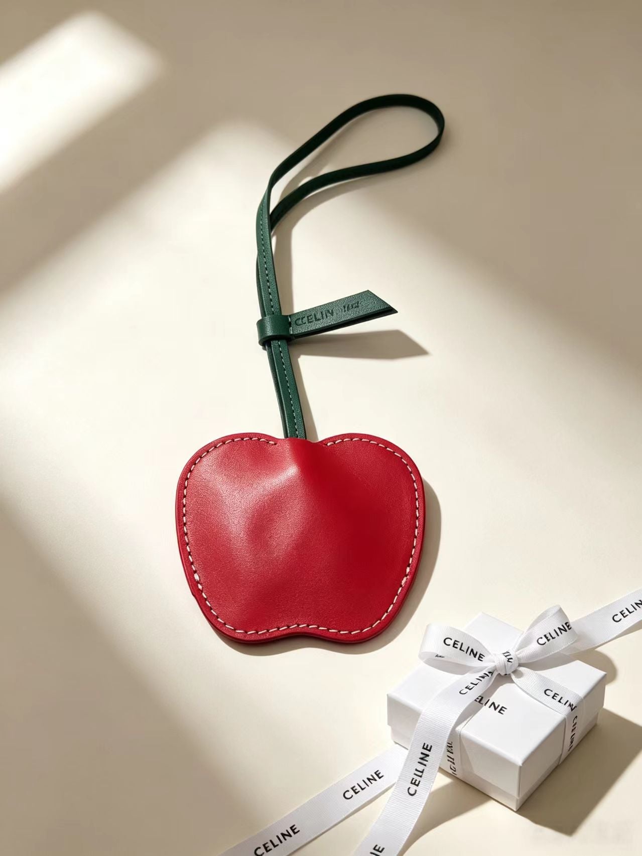 Celine Red Apple Charm