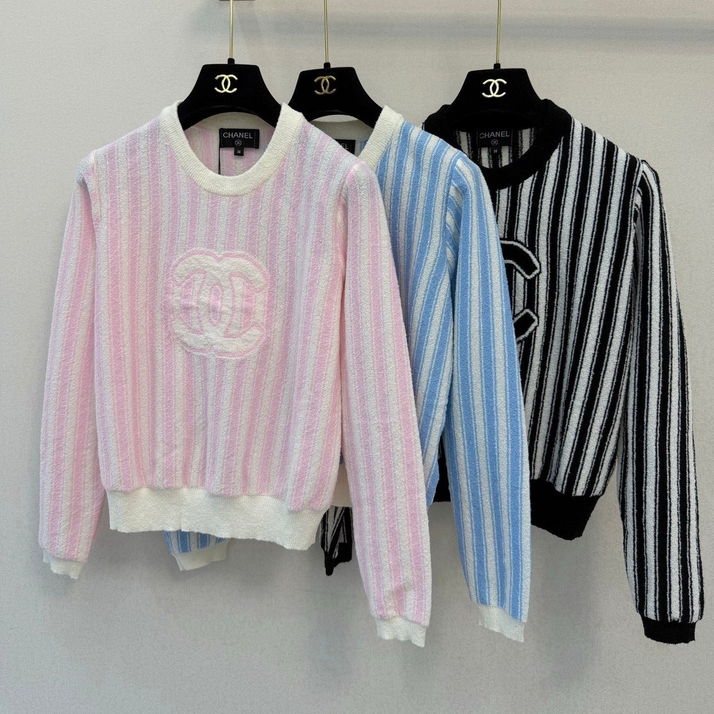 Chanel 2026 Striped Sweater Wool 417561