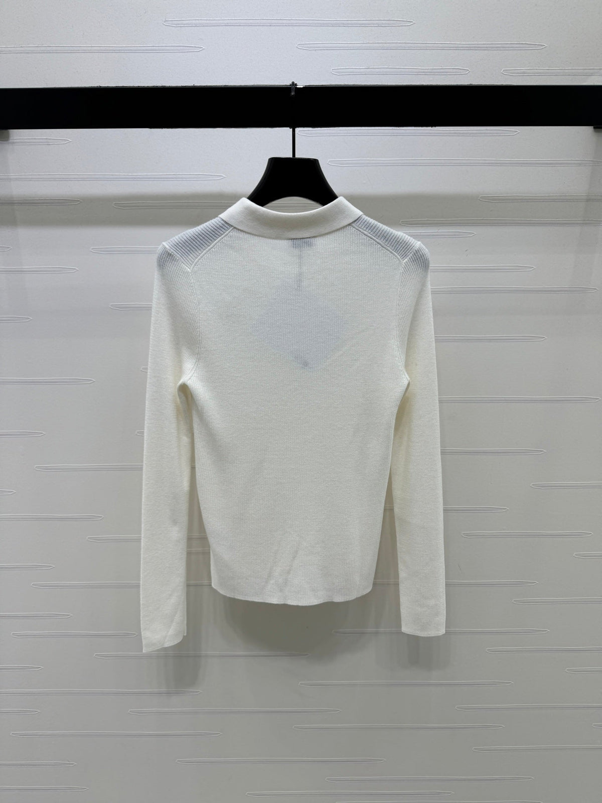 Celine 2026 Long-Sleeve Polo Shirt Wool 430298