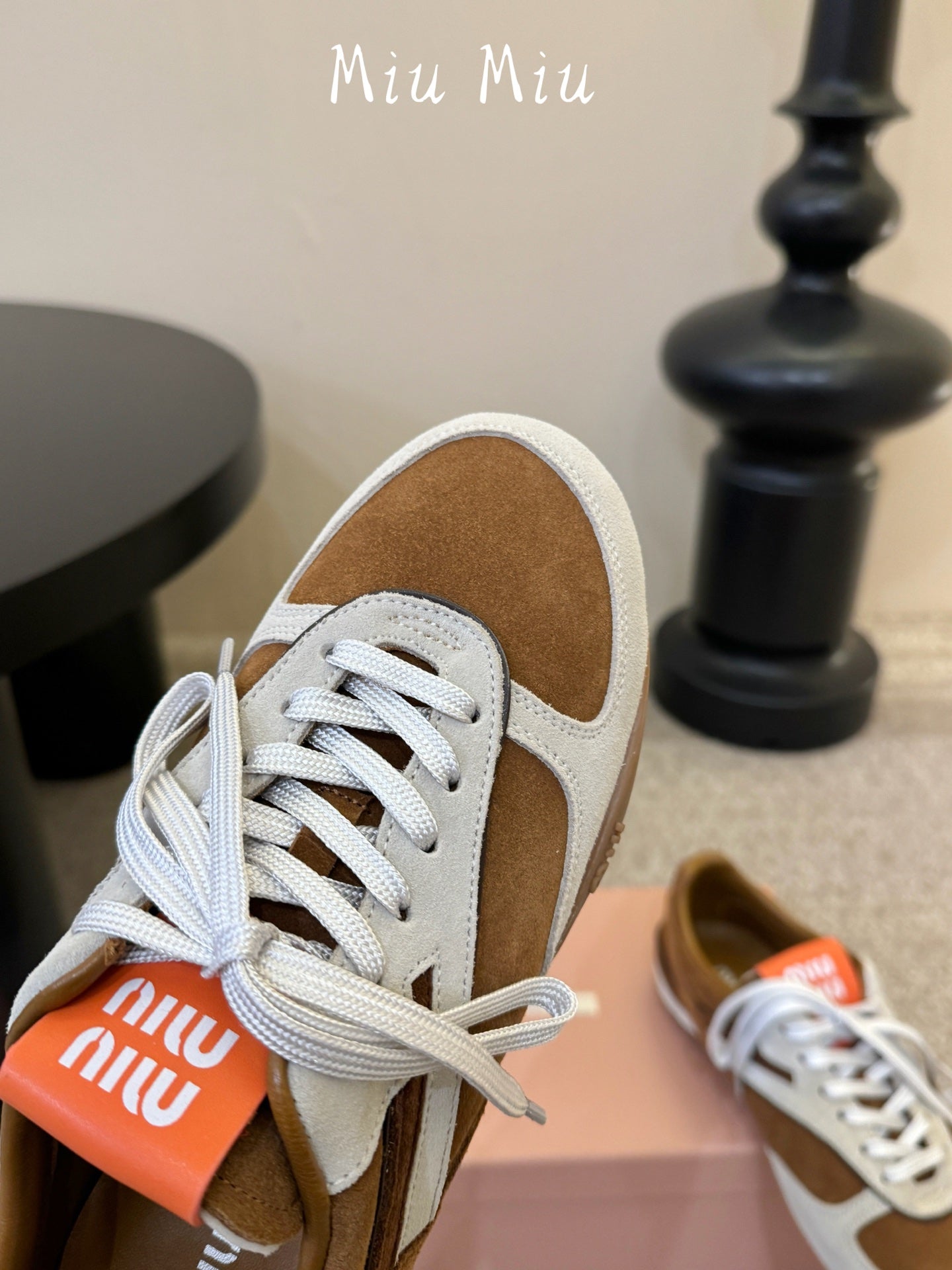 Miumiu 2026 Gymnasium Sneakers Brown Suede 953437