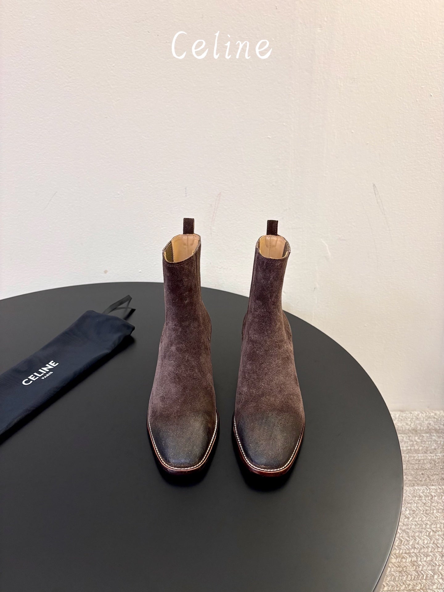Celine 2026 Ankle Boots 50mm Suede 104883