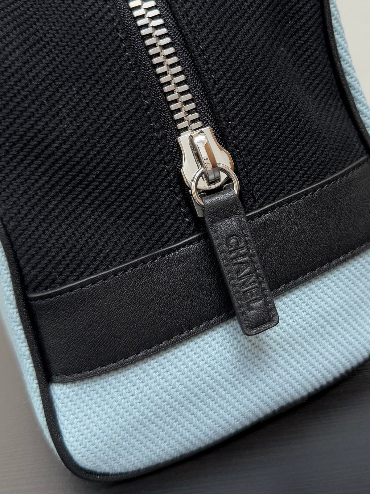 Chanel 2026 Large Zipped Pouch Bag 23cm Canvas