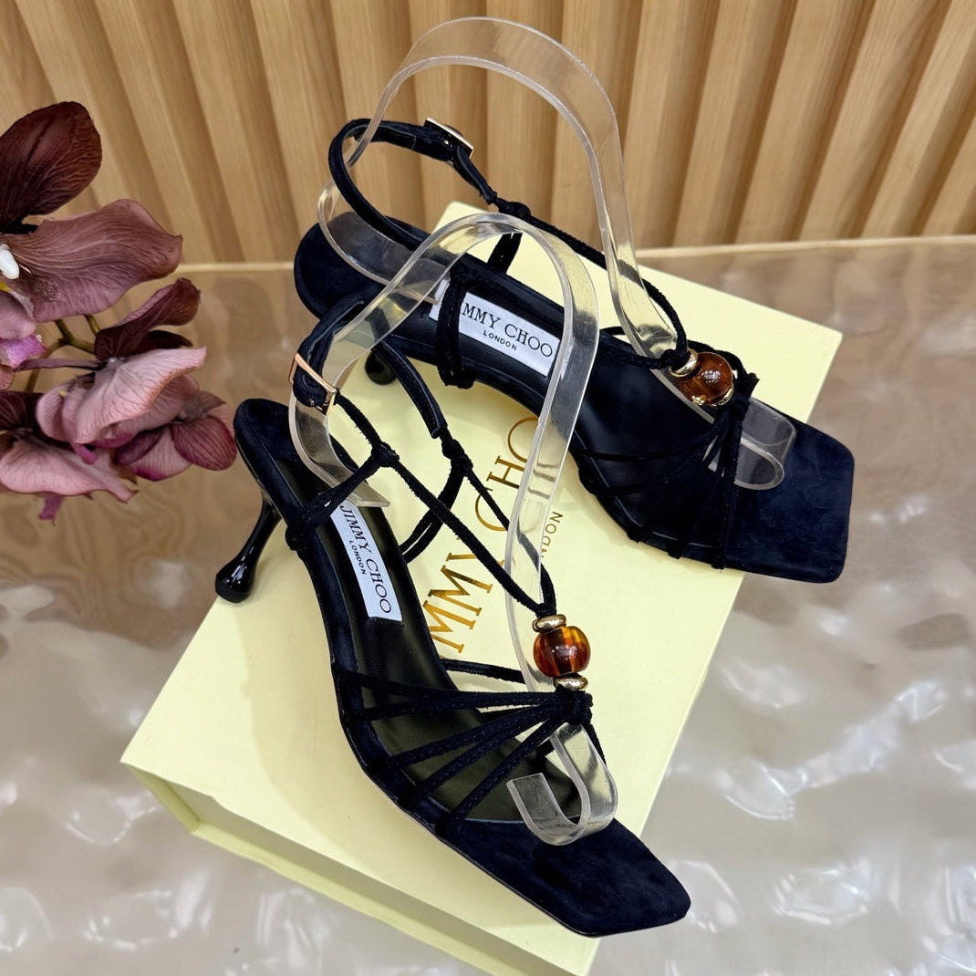 Jimmy Choo 2026 Lova Sandals Suede With Beads 949796