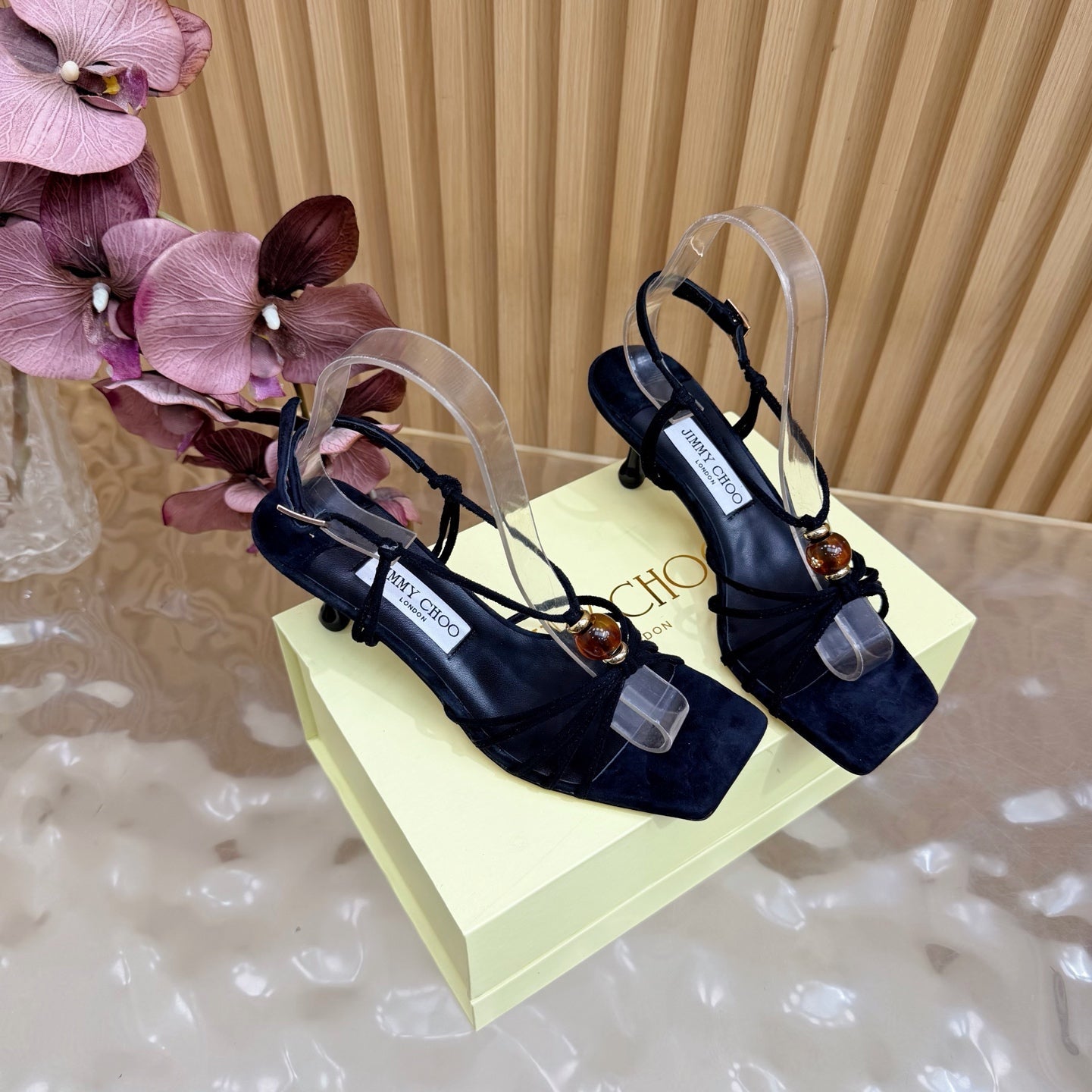 Jimmy Choo 2026 Lova Sandals Suede With Beads 949796