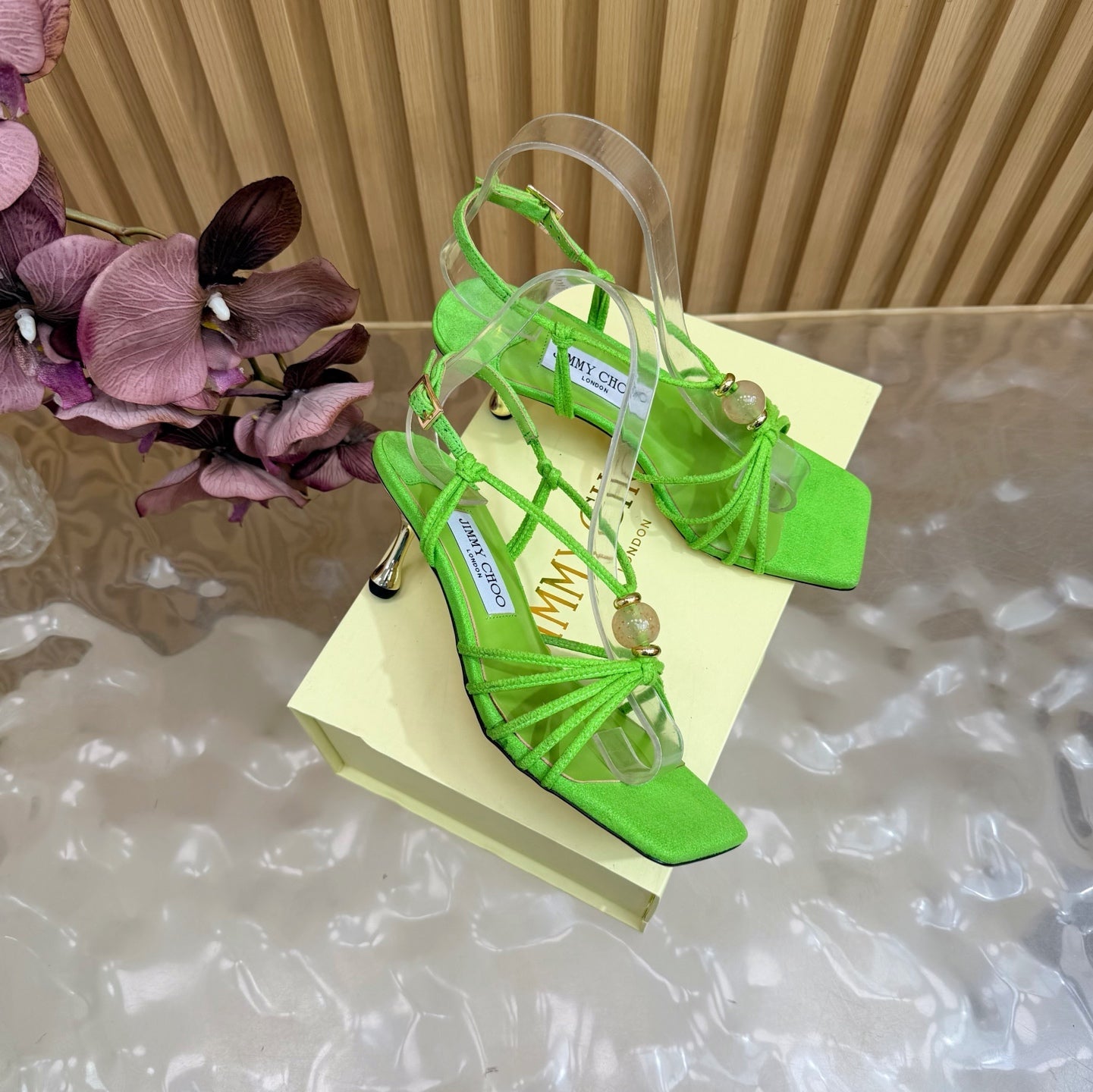 Jimmy Choo 2026 Lova Sandals Suede With Beads 949796