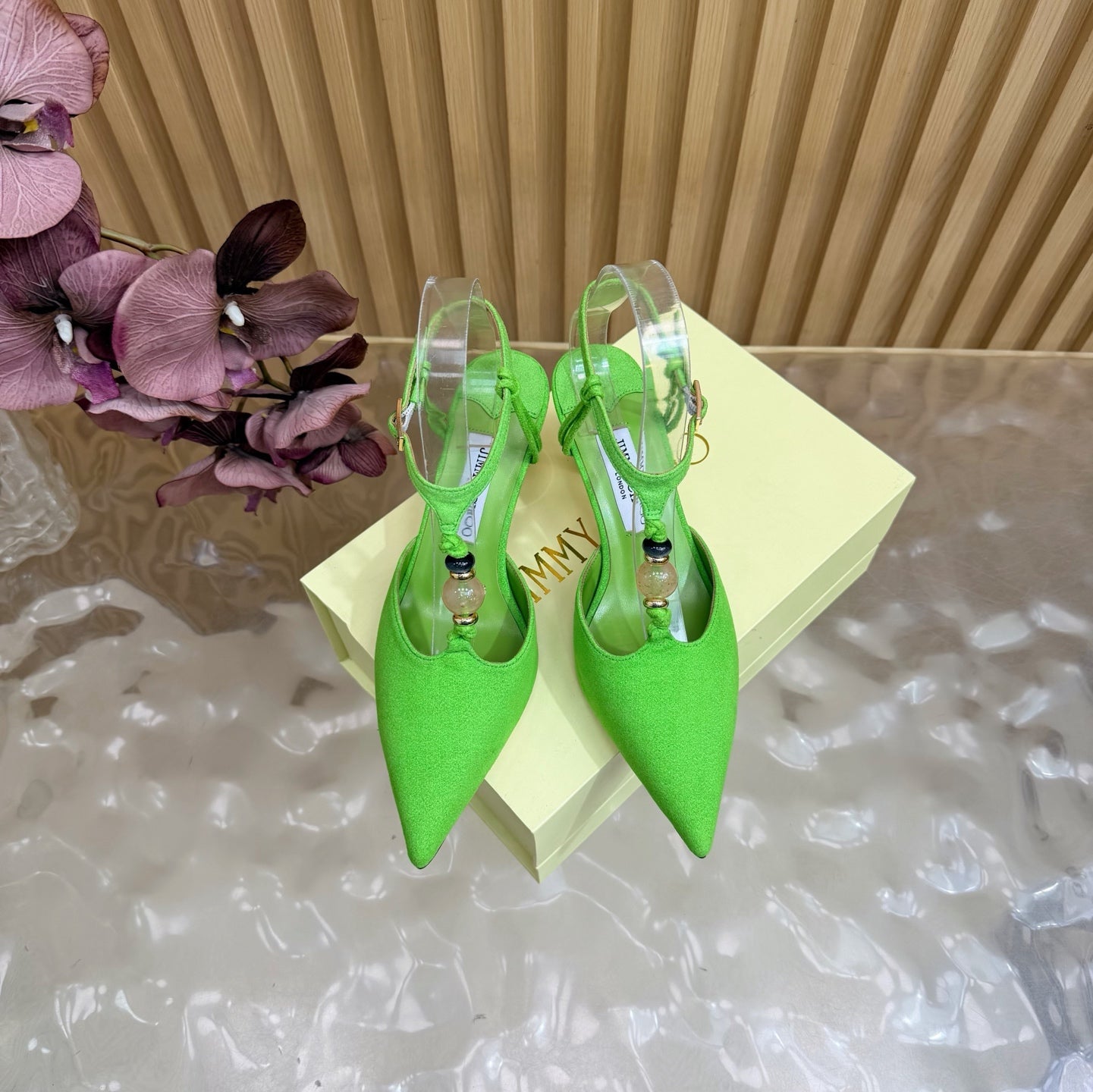 Jimmy Choo 2026 Lauri Slingback 65mm Suede Leather 949800