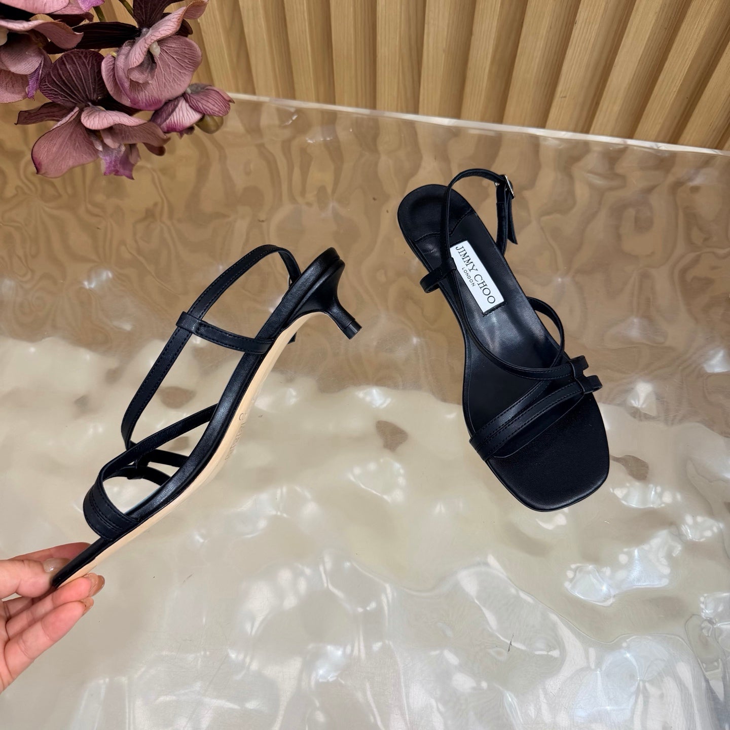 Jimmy Choo 2026 Farris Sandals 30mm Cowhide 949824