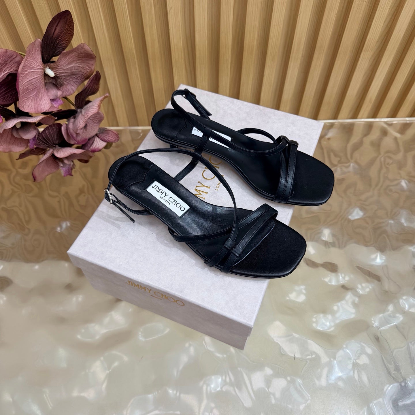 Jimmy Choo 2026 Farris Sandals 30mm Cowhide 949824