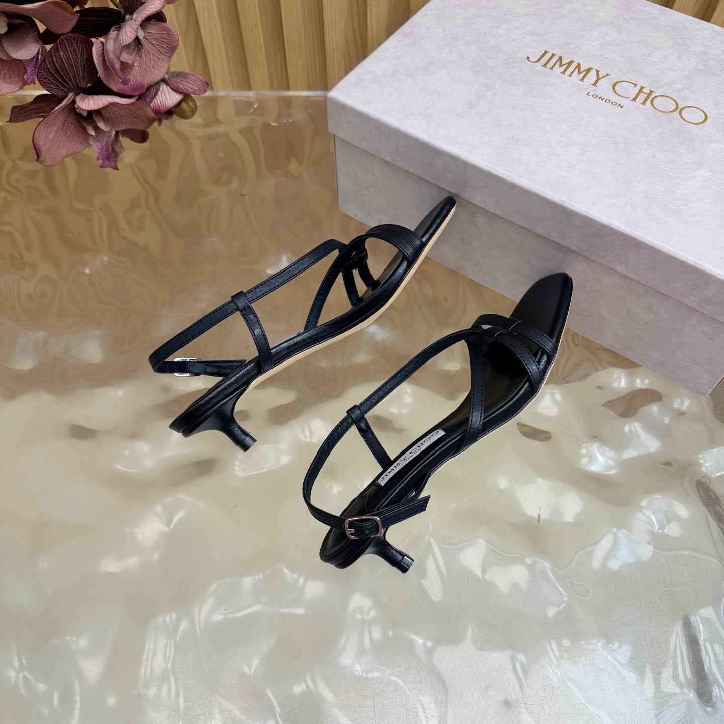 Jimmy Choo 2026 Farris Sandals 30mm Cowhide 949824