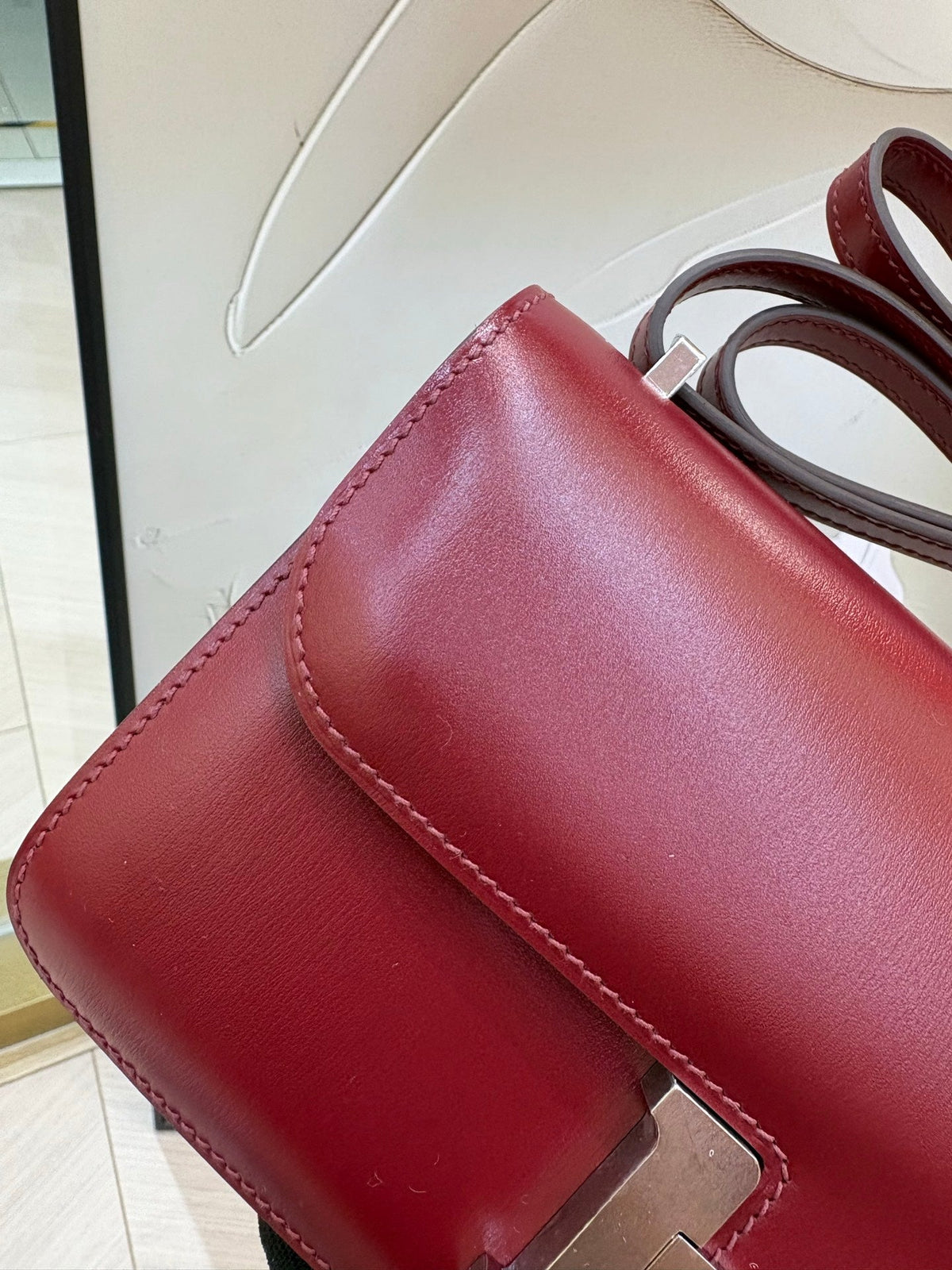 High-end Hermes 2026 Constance Elan 26cm Bag Box Leather