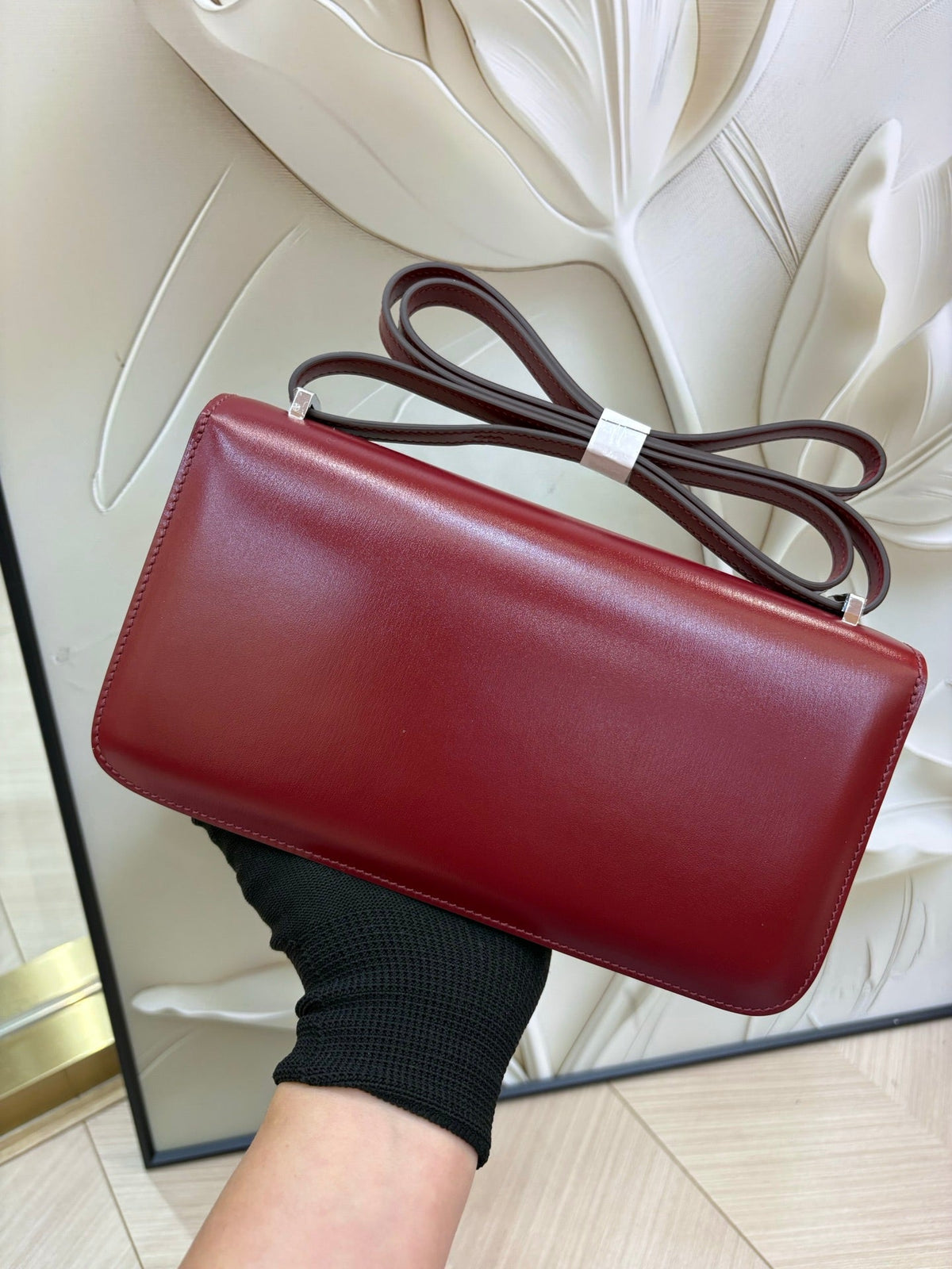 High-end Hermes 2026 Constance Elan 26cm Bag Box Leather