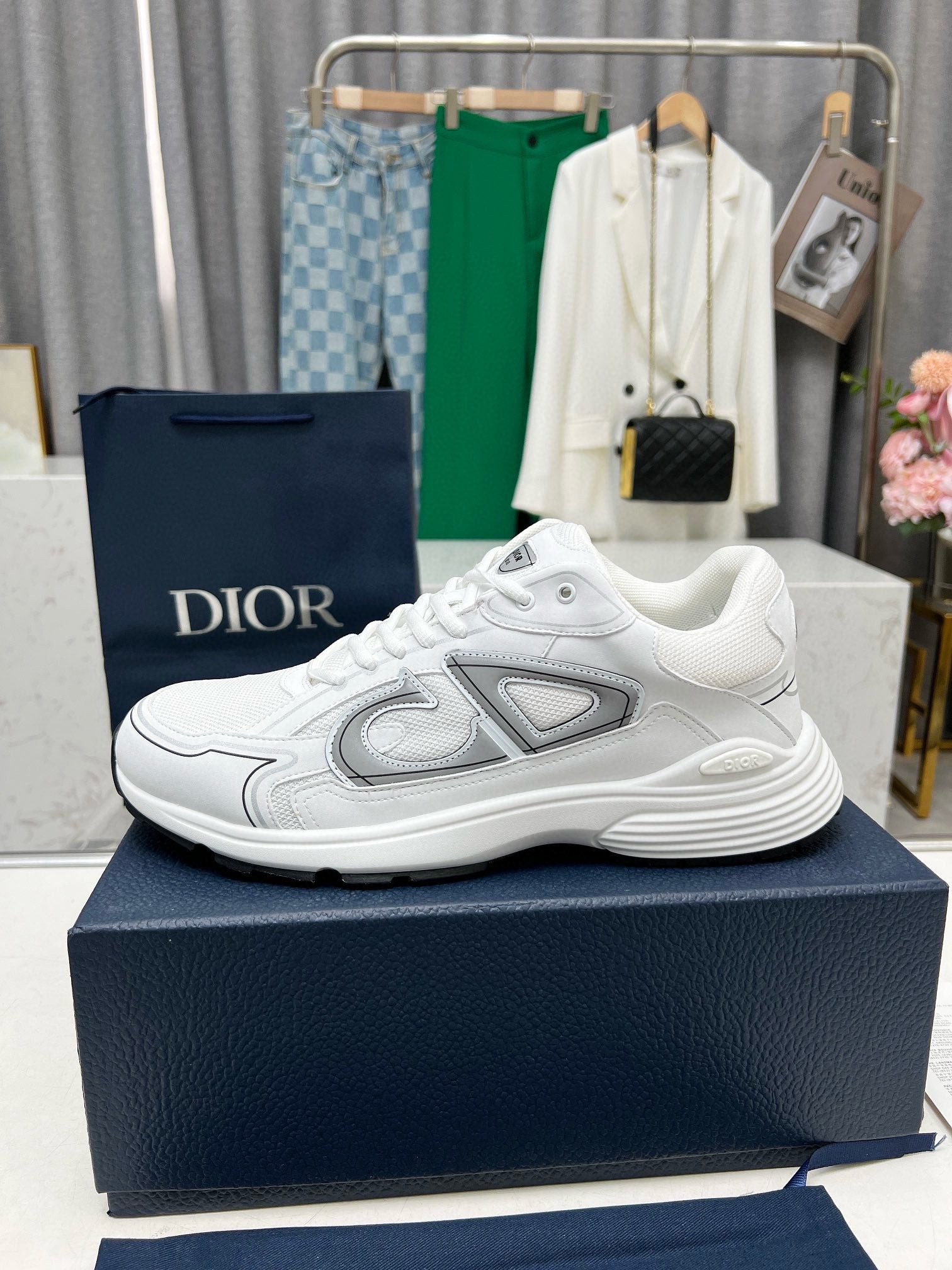 CD B30 SNEAKER WHITE MESH FABRIC