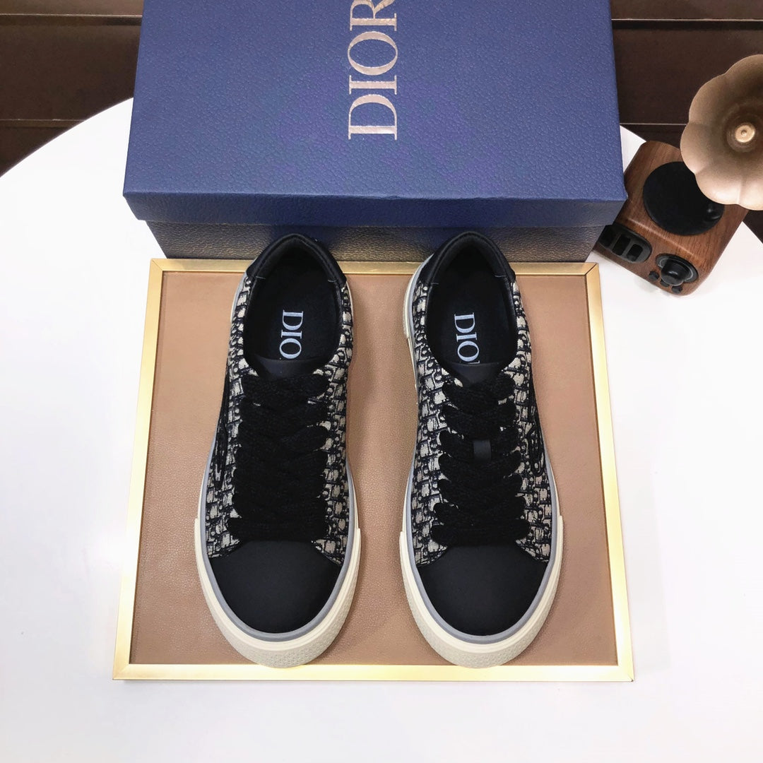 CD B33 SNEAKERS DENIM AND CREAMY WHITE JACQUARD