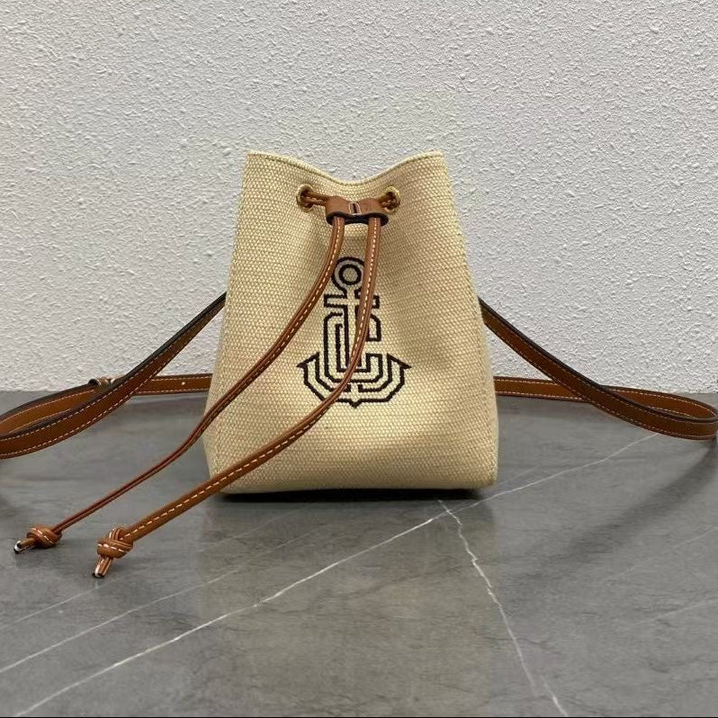 Celine 2026 Micro Sailor bag 17.5cm Natural Tan Triomphe Canvas Calfskin