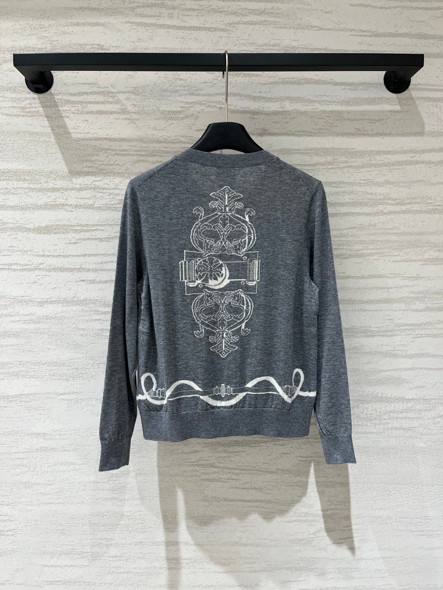 Hermes 2026 "Ferronnerie" Long-sleeve Cardigan Wool 800302