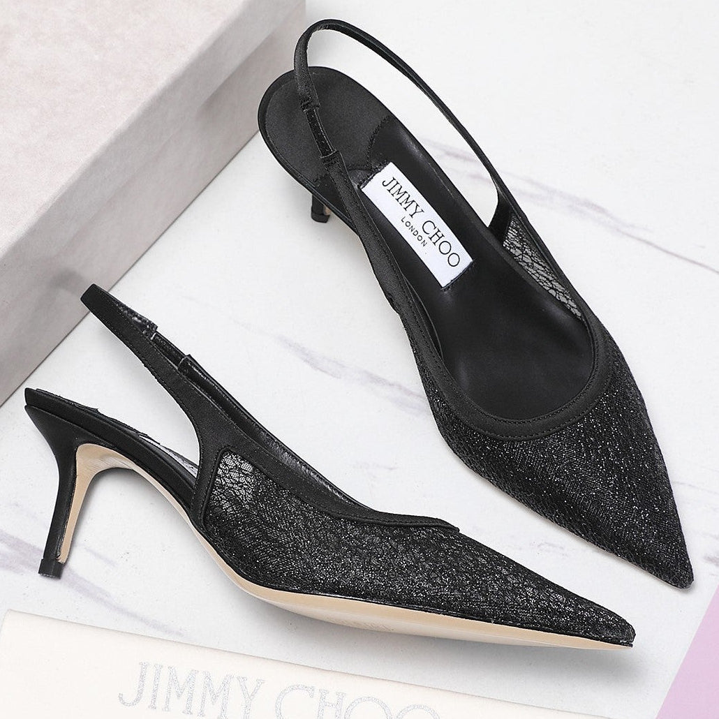 Jimmy Choo 2026 Amita Slingback 65mm Mesh 961758