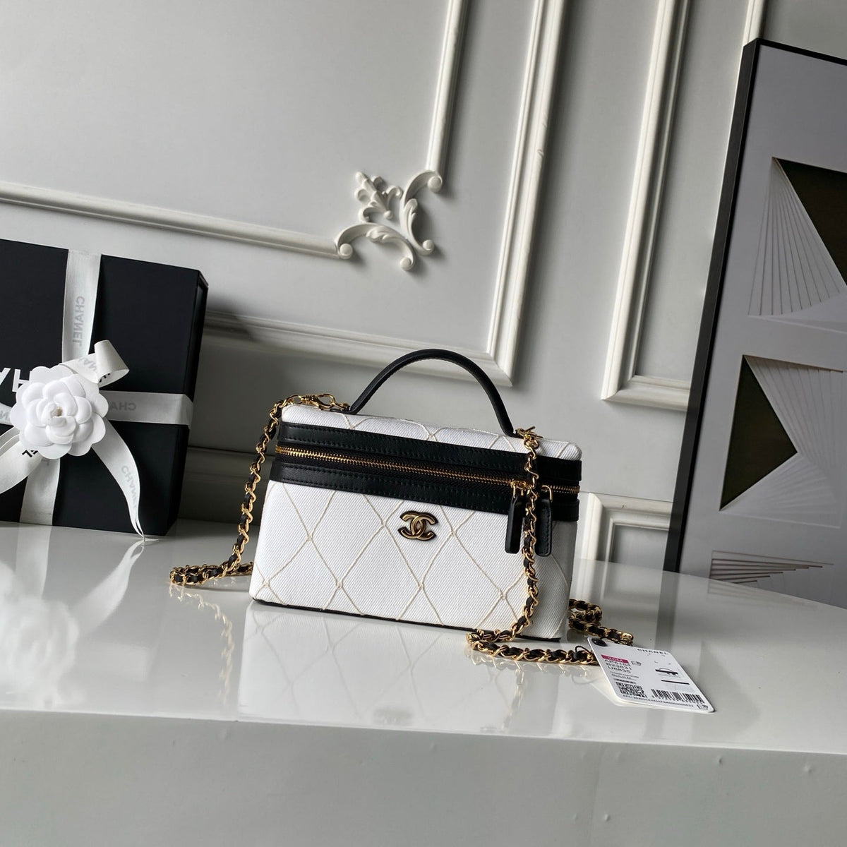 Chanel 2026 Vanity Case Bag 19.5cm Demin And Leather
