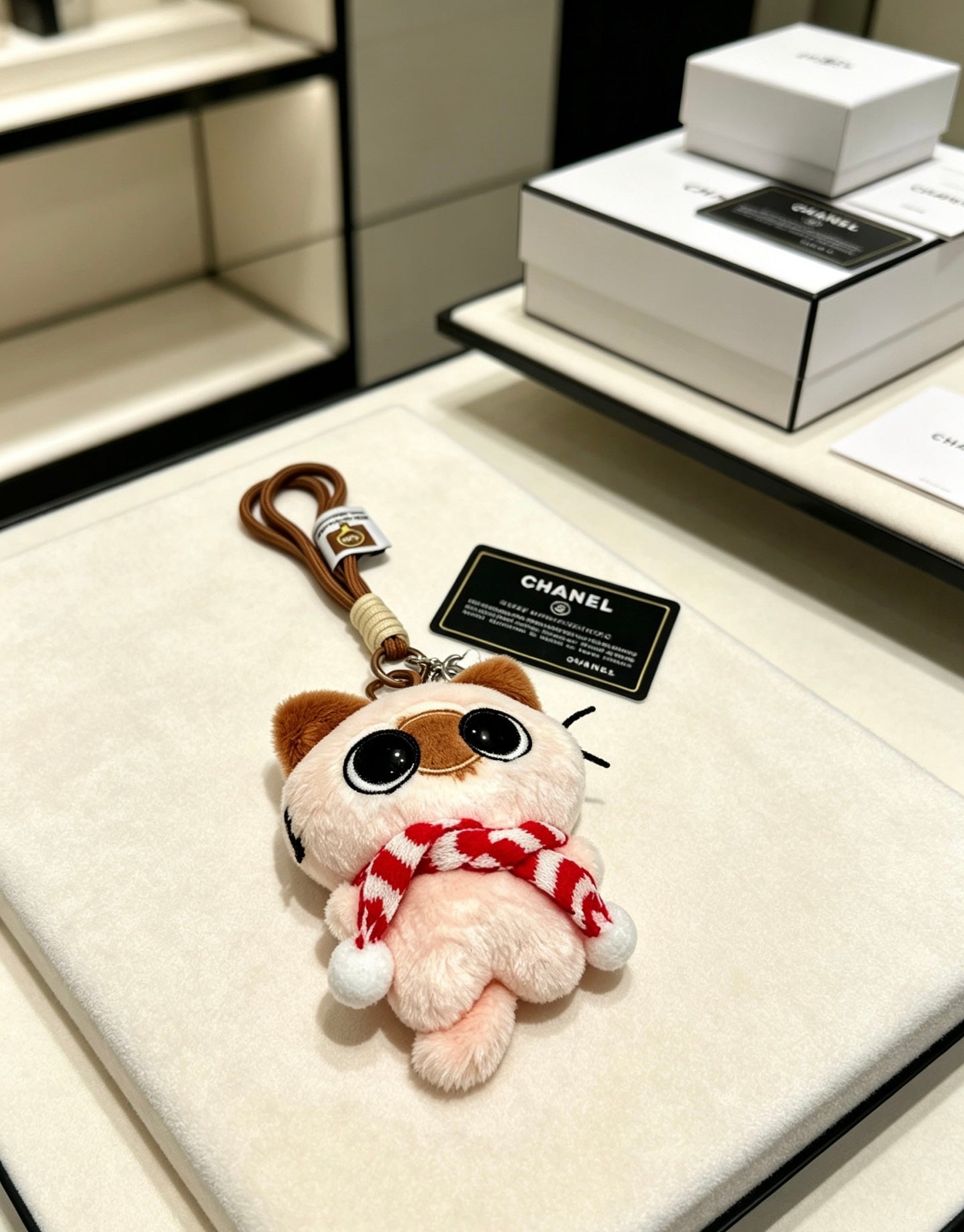 Chanel Plush Cute Cat Charm