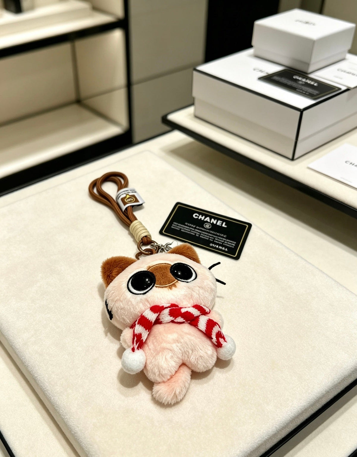 Chanel Plush Cute Cat Charm