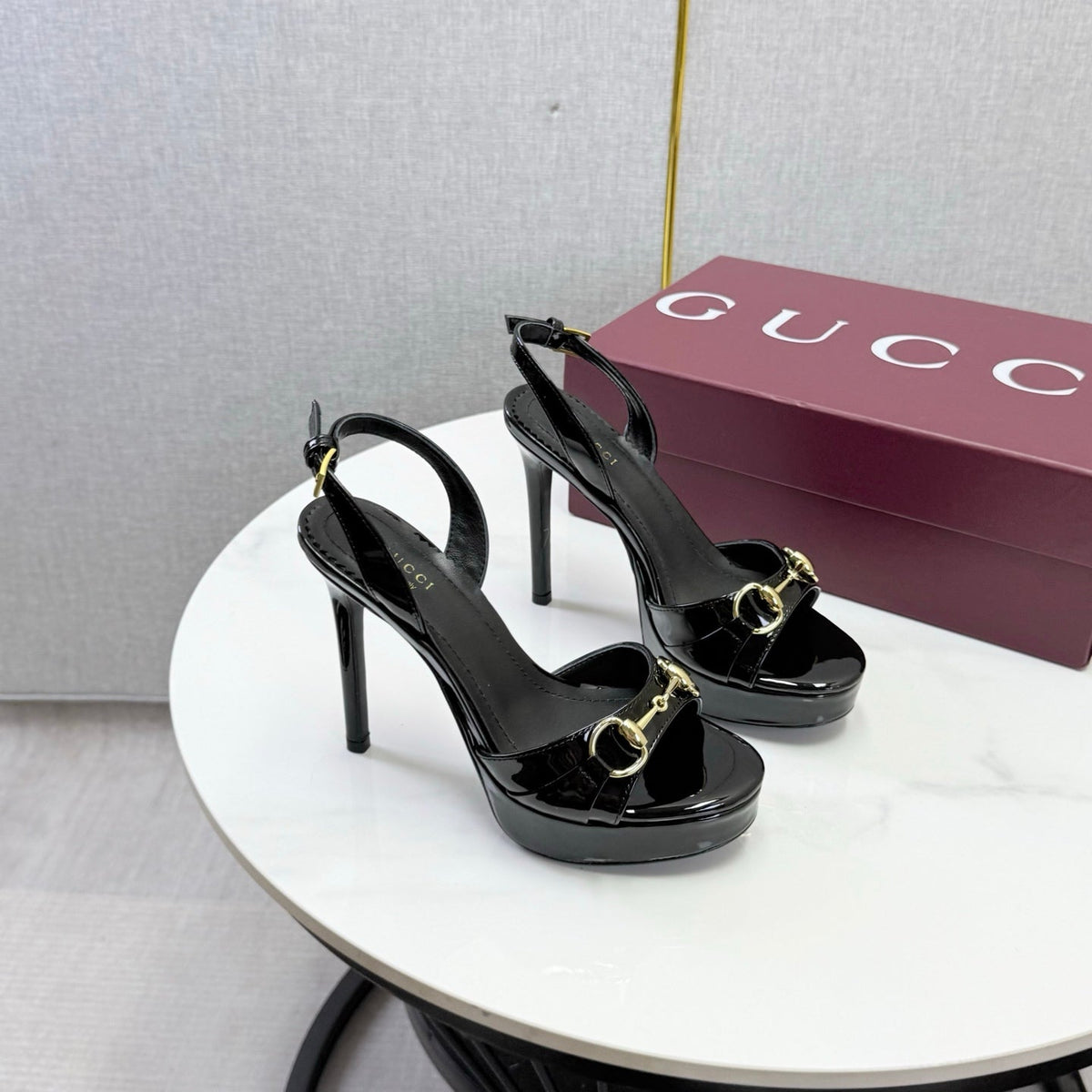 Gucci 2026 Donna Platform Sandal 120mm Leather 973321