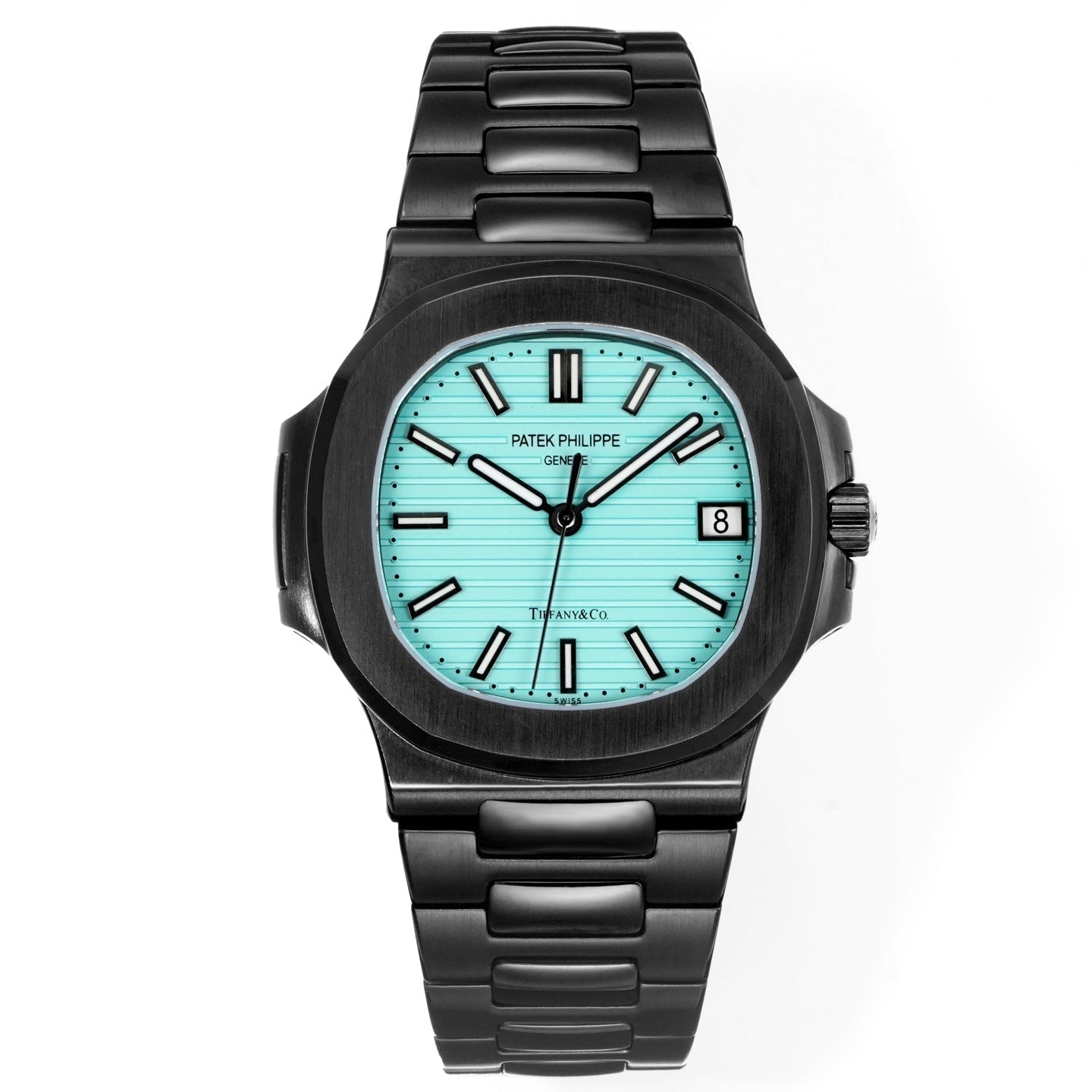 Patek Philippe Nautilus 5711 Tiffany Blue Dial Black Case Watch