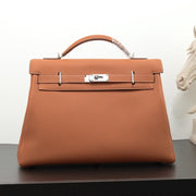 Hermes 2026 Maxi Kelly 42cm Bag Golden Brown Togo Leather 284501