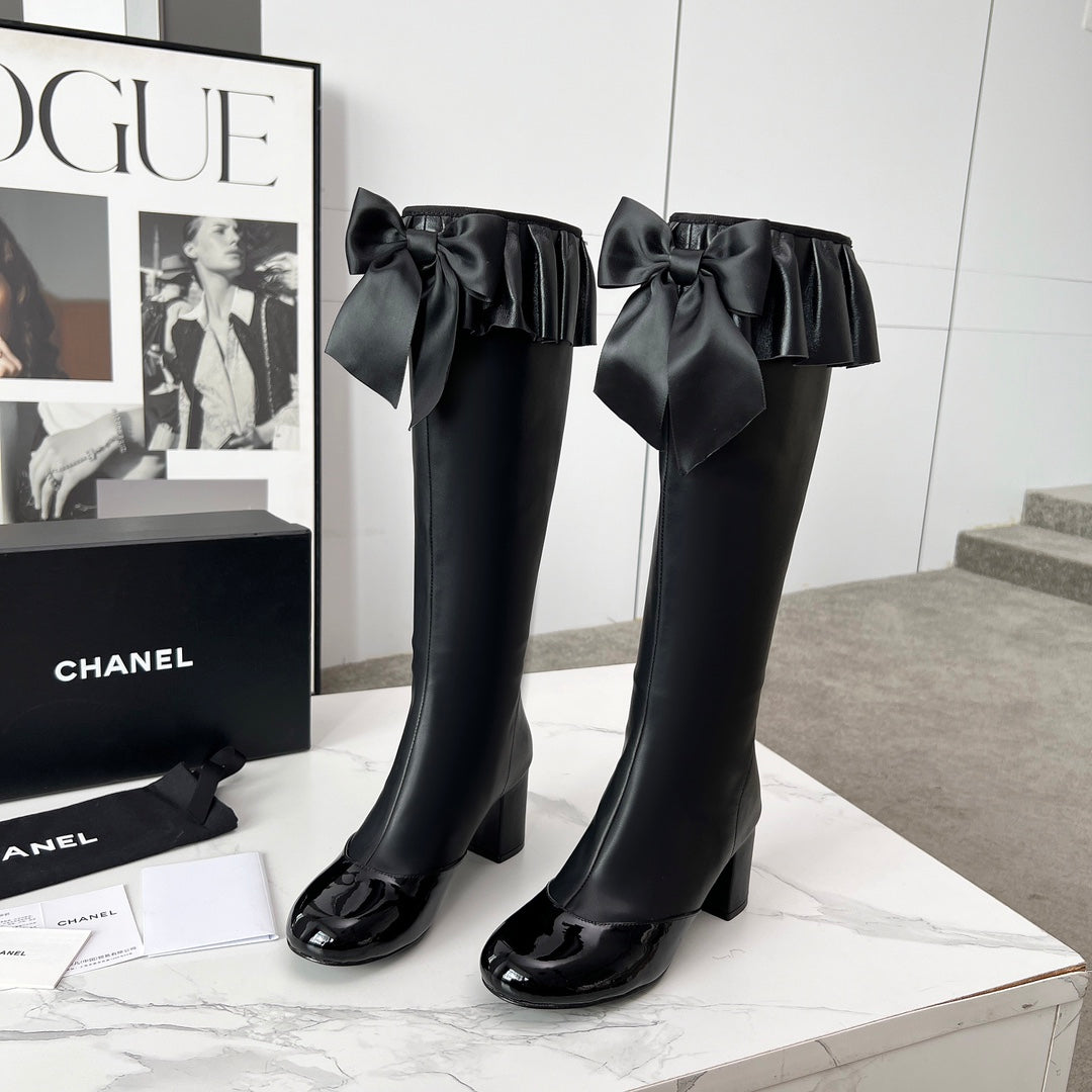 CC 25 high boots black sheepskin 459458