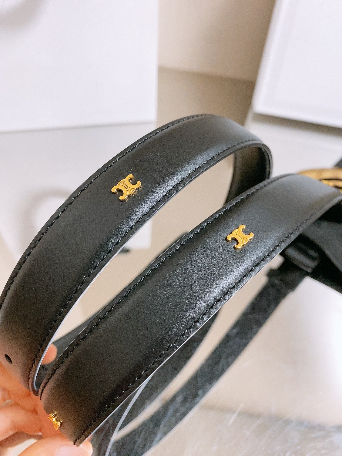 Celine 2026  Maison Belt 25mm Leather