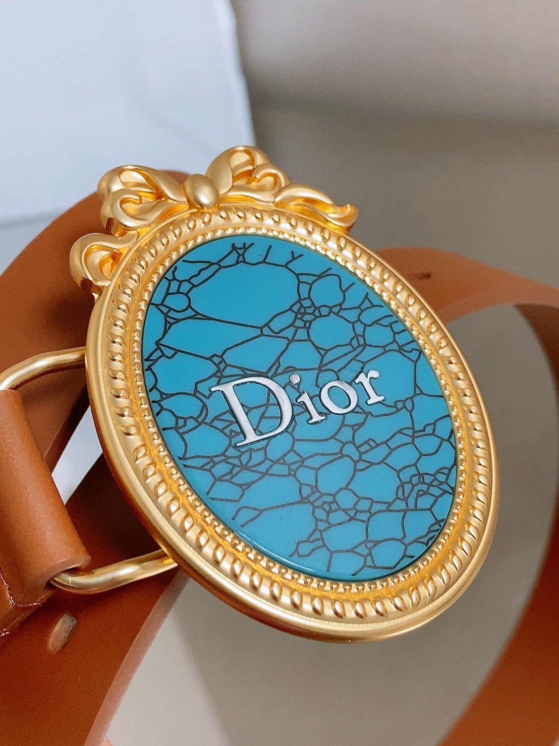 Dior 2026 Médaillon 7.3cm Buckle Belt 2.5cm Leather 216234